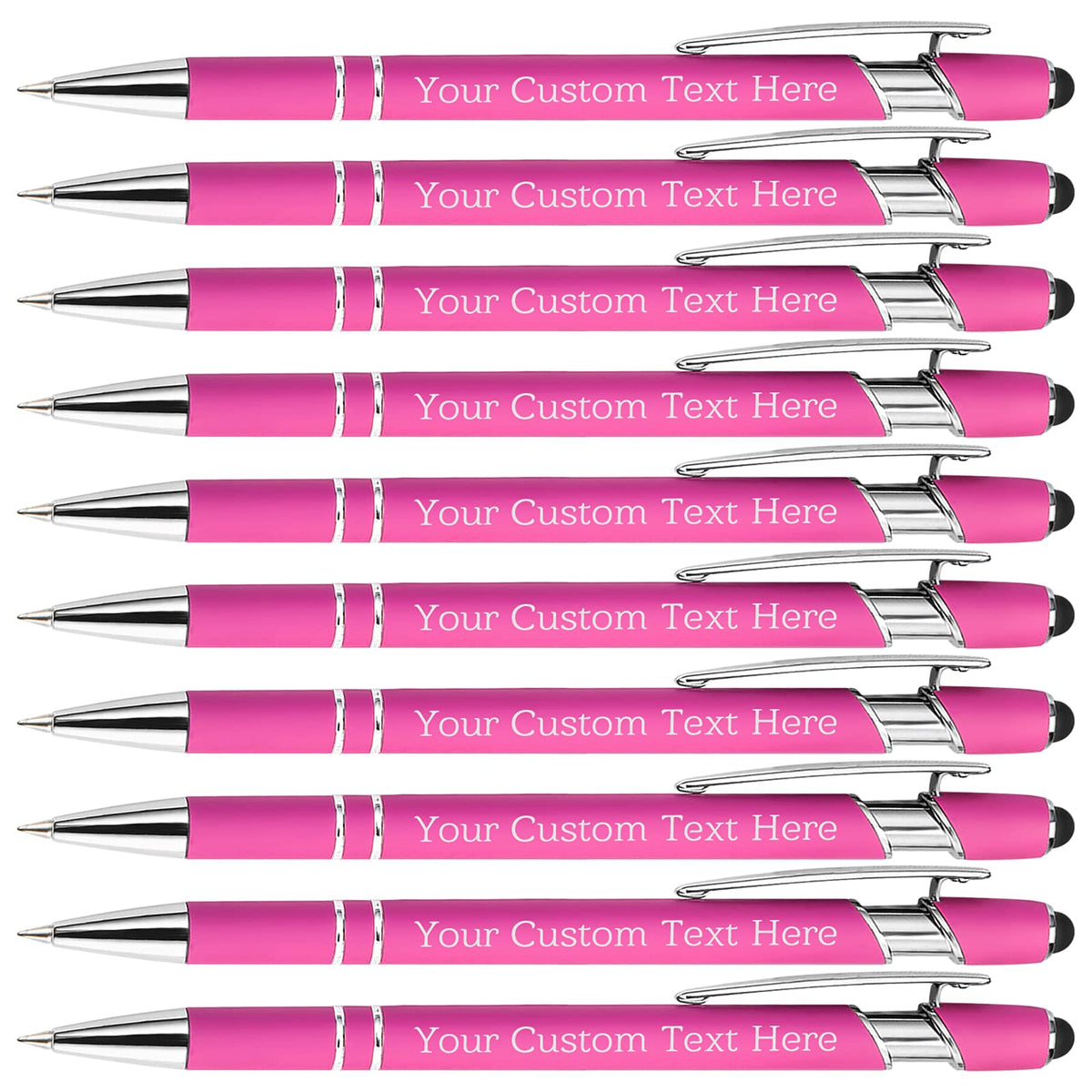 Xiuyours Personalized Custom Pens Bulk Free Engraving with Name Message Customized Ballpoint Pens