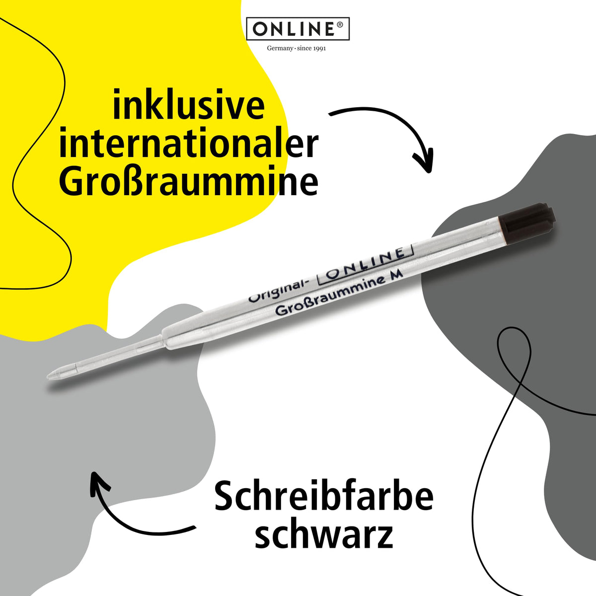 Online Soft Metal ballpoint pen, retractable ball pen, aluminum, replaceable refill, soft touch