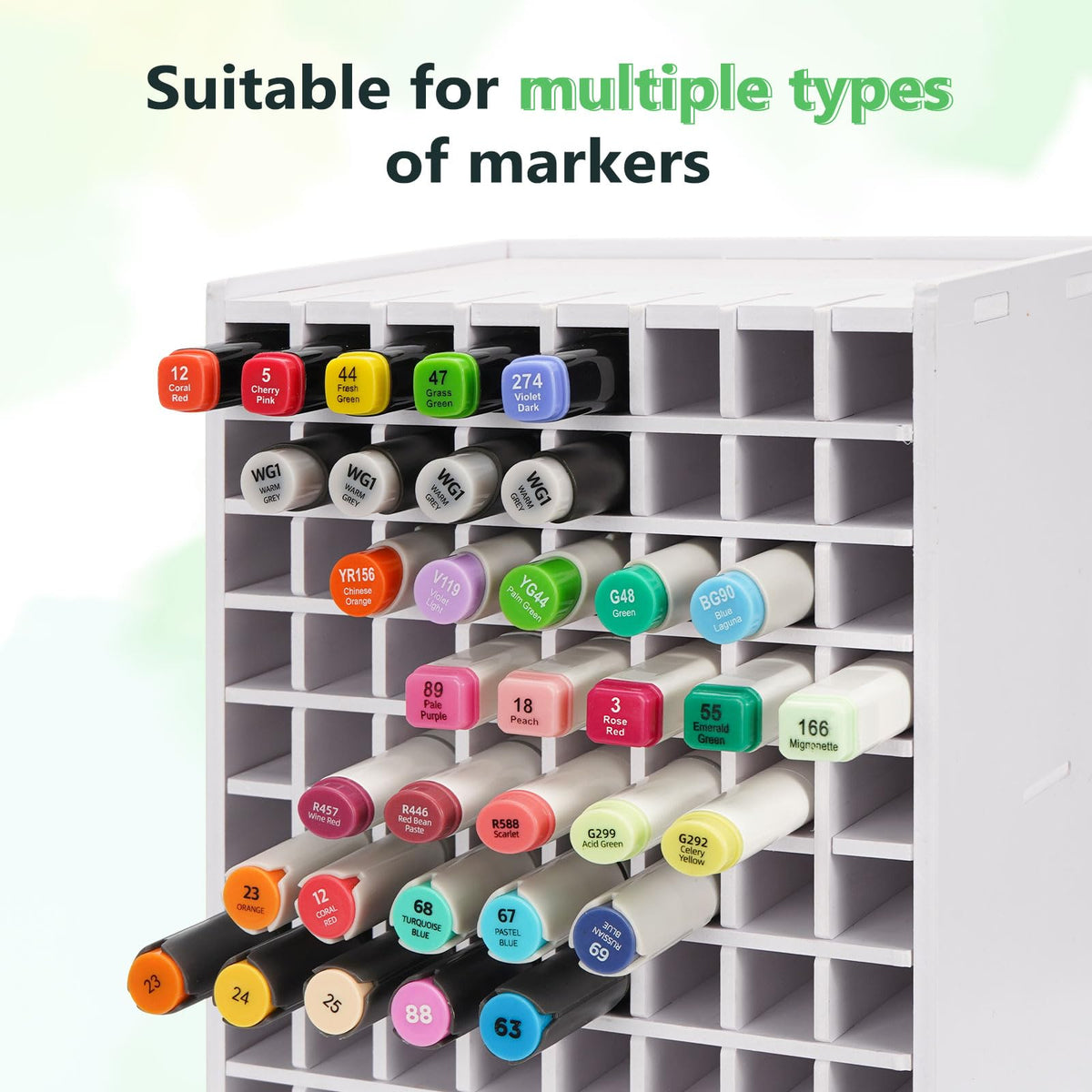 SANFURNEY Art Marker Storage Rack for 120 Markers