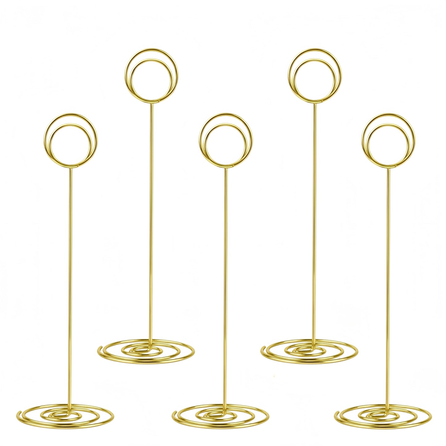 Radezon 20 Pack 8.75 inch Tall Table Number Holders Place Card Holder Table Picture Holder Wire