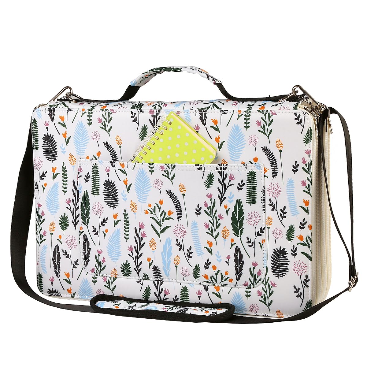 Lbxgap 480 Slots Pencil Case, 5-Layer Organizer with Shoulder Strap