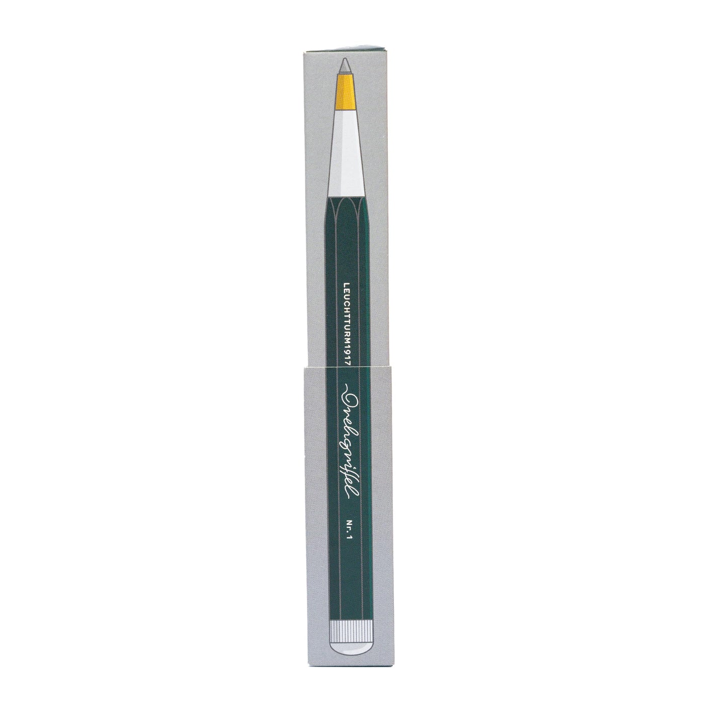 LEUCHTTURM1917 - Drehgriffel Writing Pen (Forest Green) - Ballpoint Pen with Royal Blue Ink Included