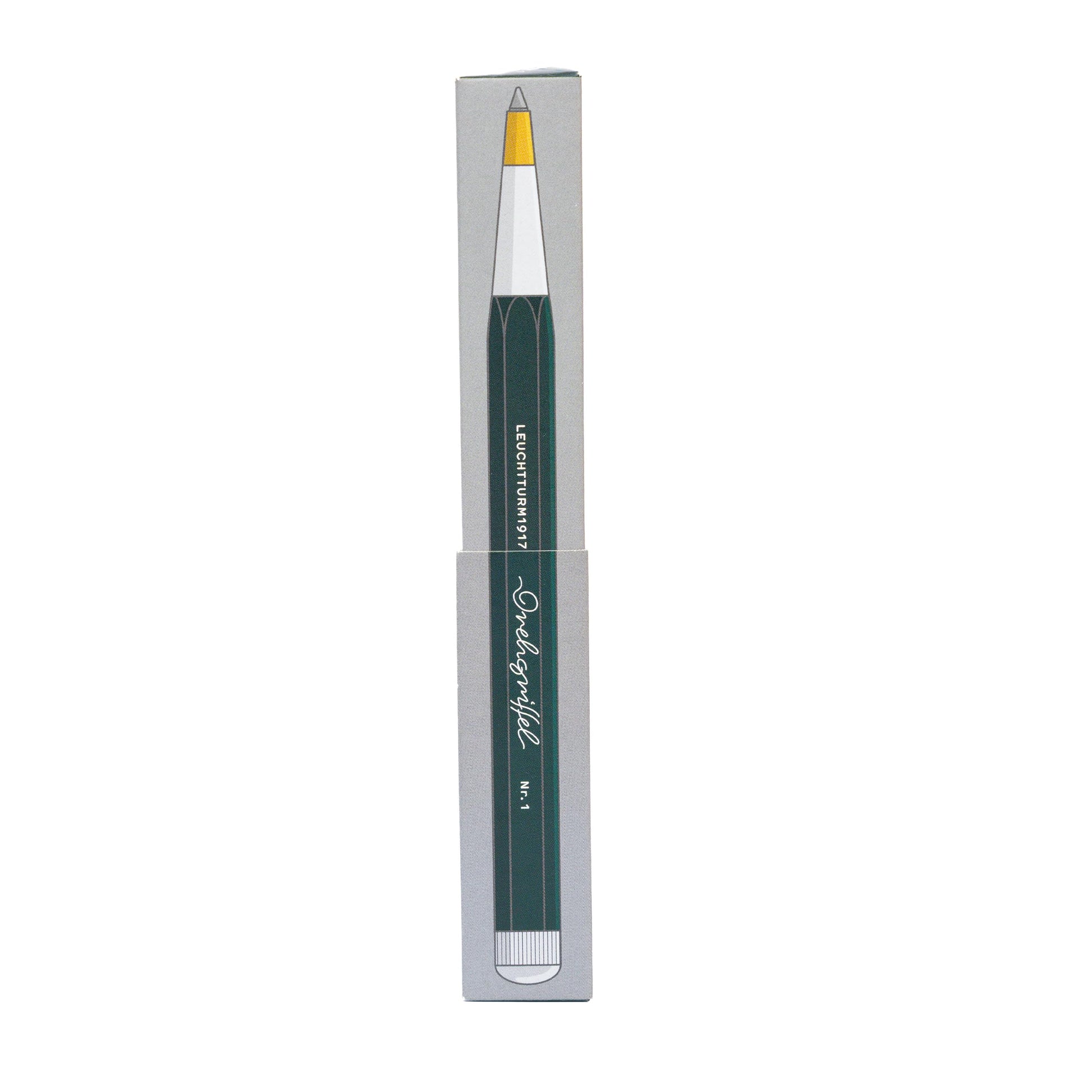 LEUCHTTURM1917 - Drehgriffel Writing Pen (Forest Green) - Ballpoint Pen with Royal Blue Ink Included