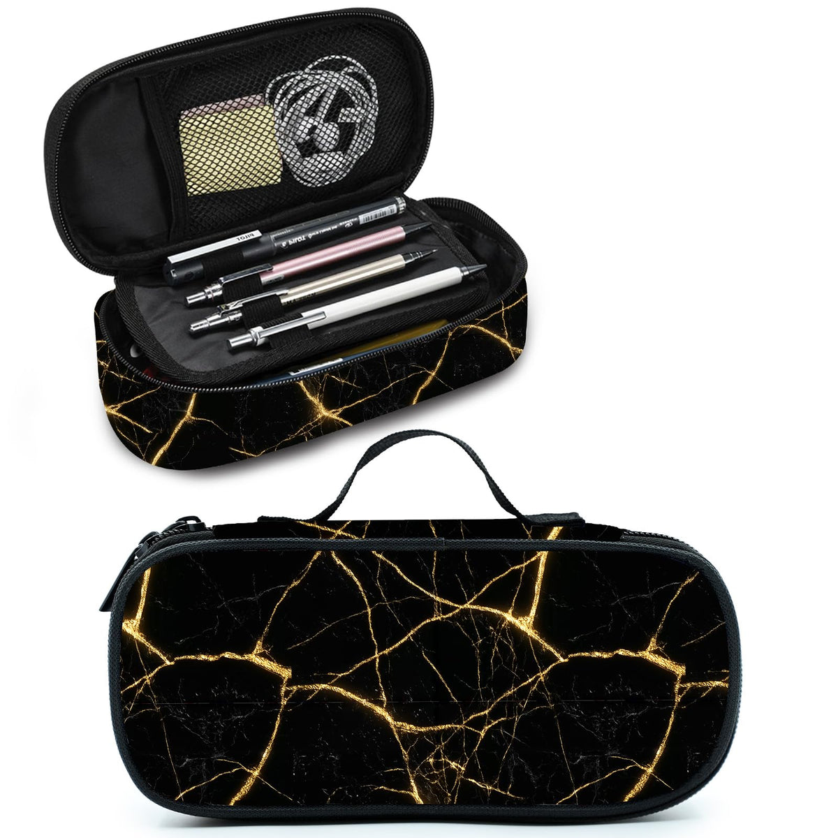 Droerfes Marble Pencil Case Pencil Pouch Large Capacity Pen Bag School Office Organizer Stationery