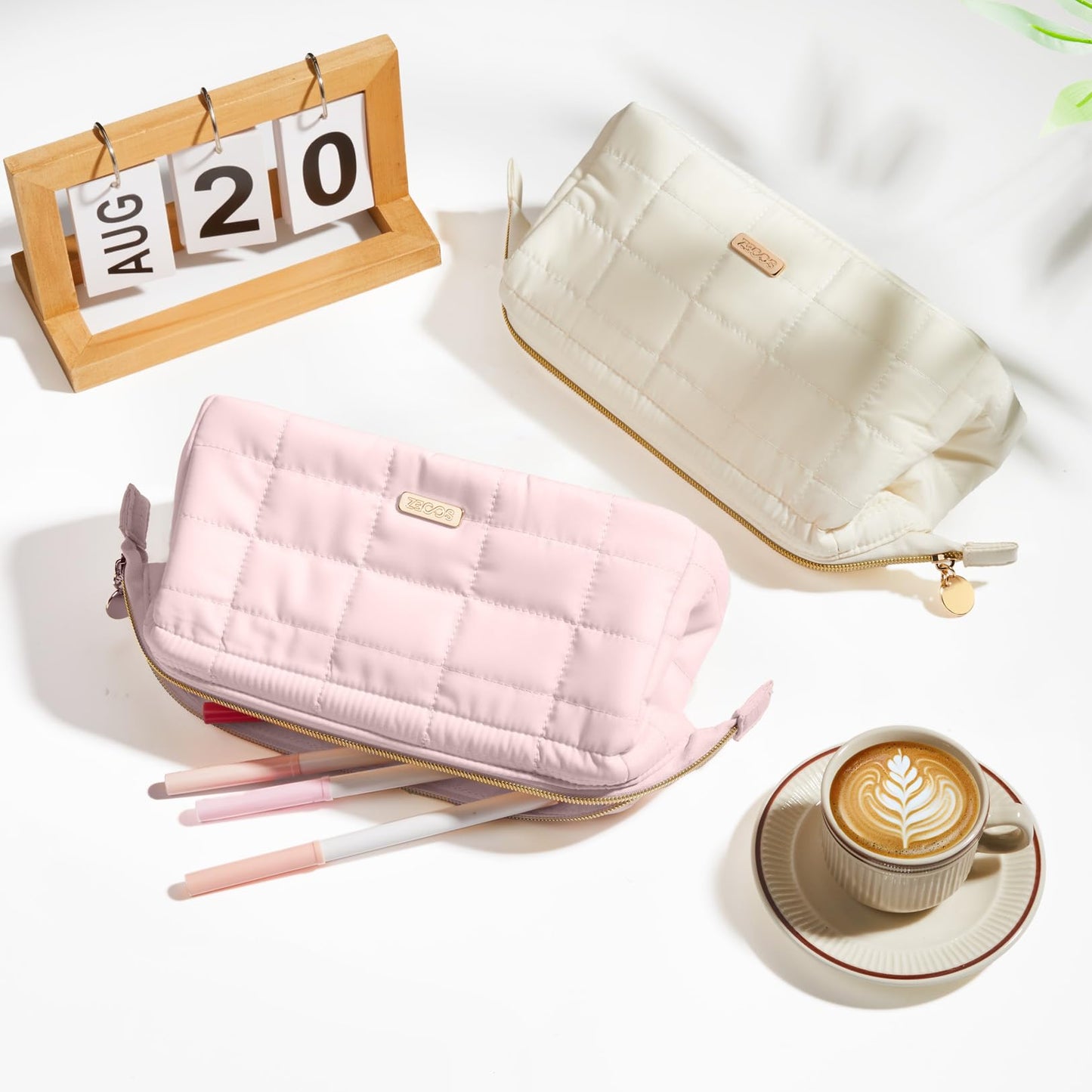 Sooez Large Pencil Case Pouch, Soft Pencil Bag with Zipper, Pen Bag