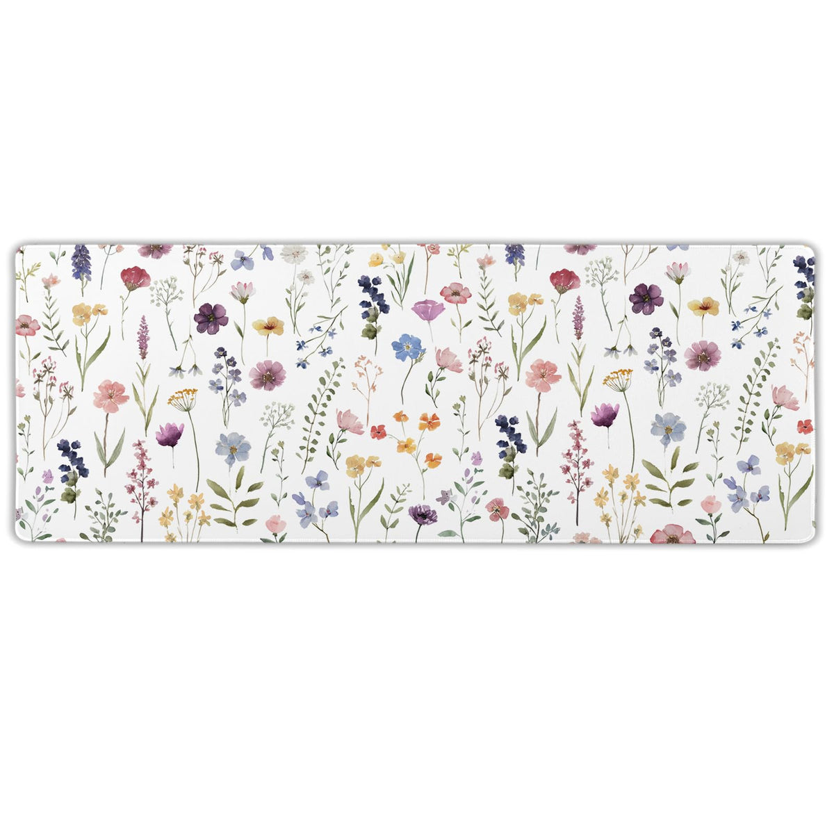 Floral Desk Mat Large Extend Mouse Pad XL Beige Boho Desk Pad 31.5x11.8 Inch Cute Minimalist