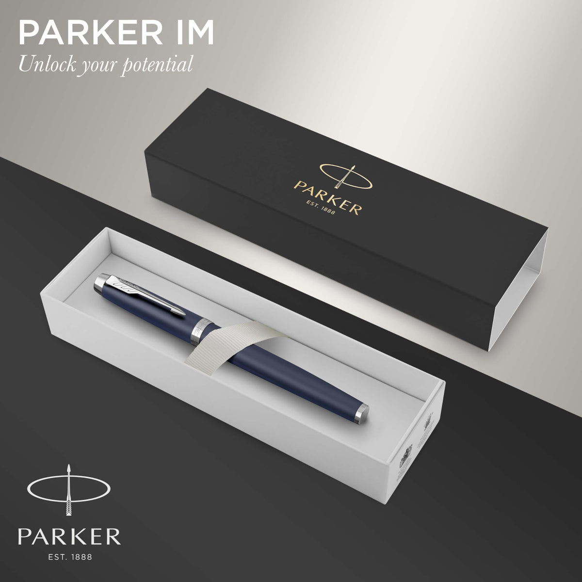 Fountain pen PARKER IM, size F, ink cartridge.