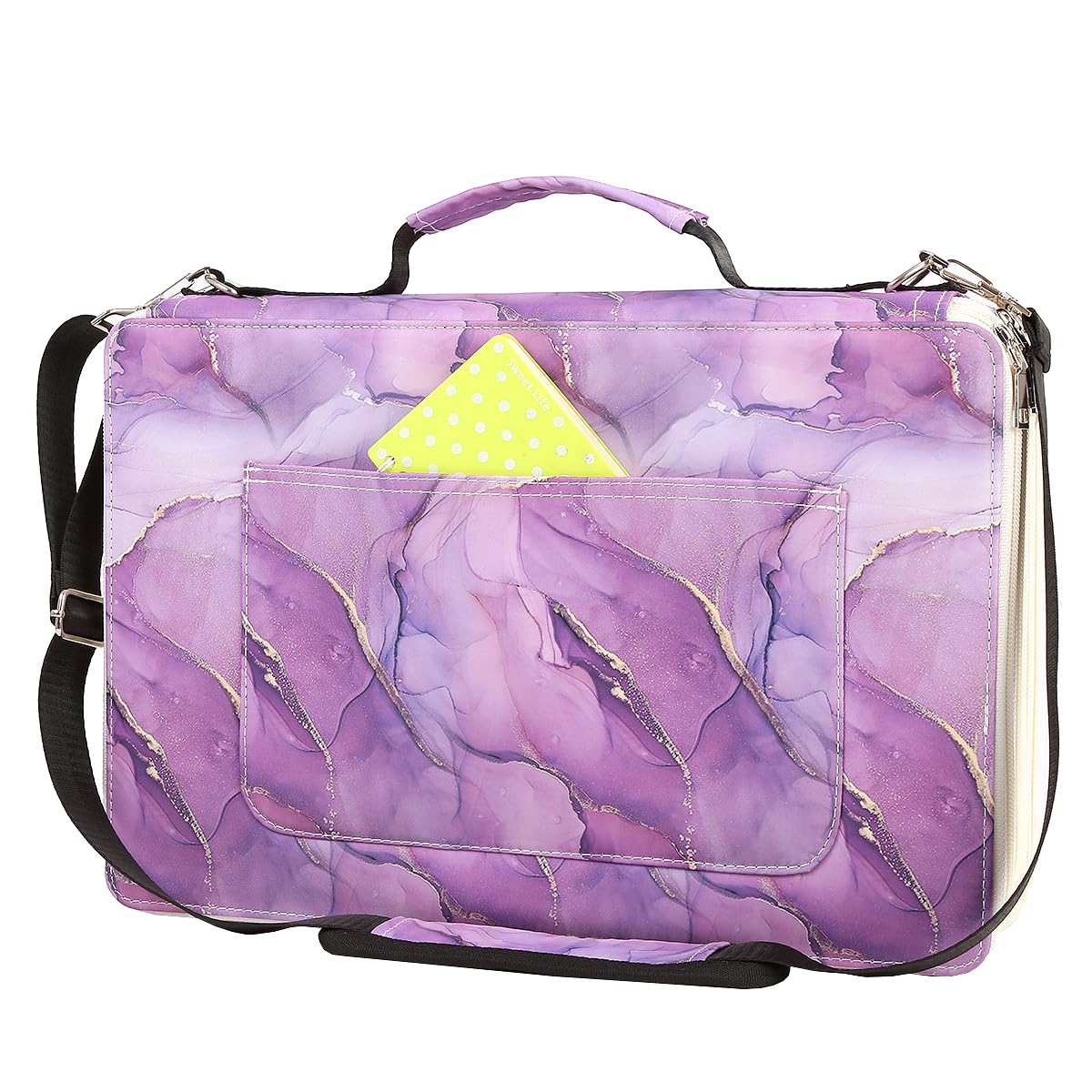 Lbxgap 480 Slots Pencil Case, 5-Layer Organizer with Shoulder Strap
