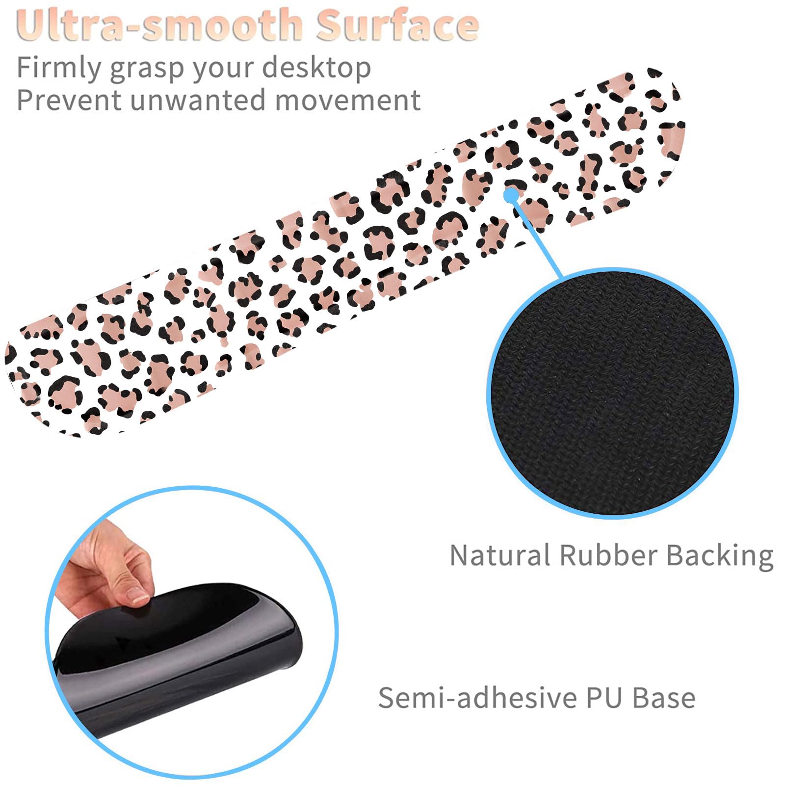 Keyboard Wrist Rest and Mouse Pad Wrist Support Set with Coasters,Ergonomic Gaming Mousepad for