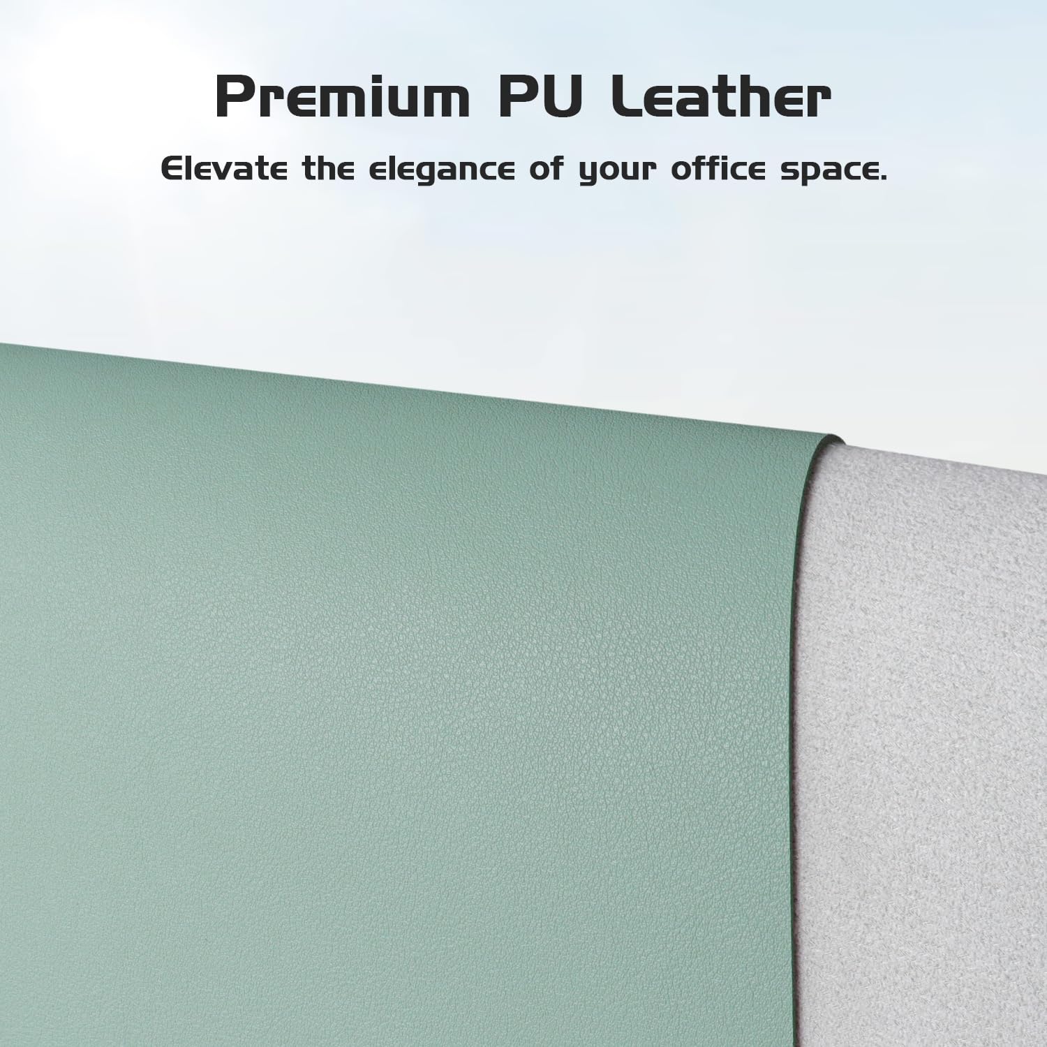 Aothia Leather Desk Pad Protector - Large Mouse Pad, Office Mat, Non-Slip PU Leather Blotter