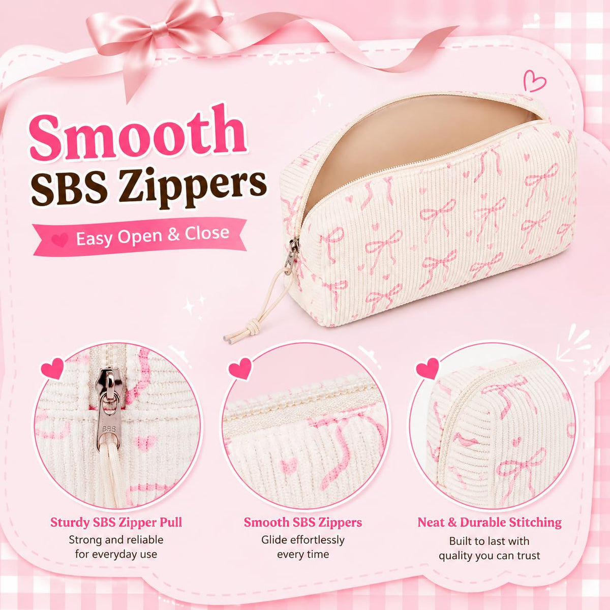 LEDAOU Cute Pencil Case for Kids Girls Boys Pencil Pouch kawaii Pen Pencil Box Bag Holder for