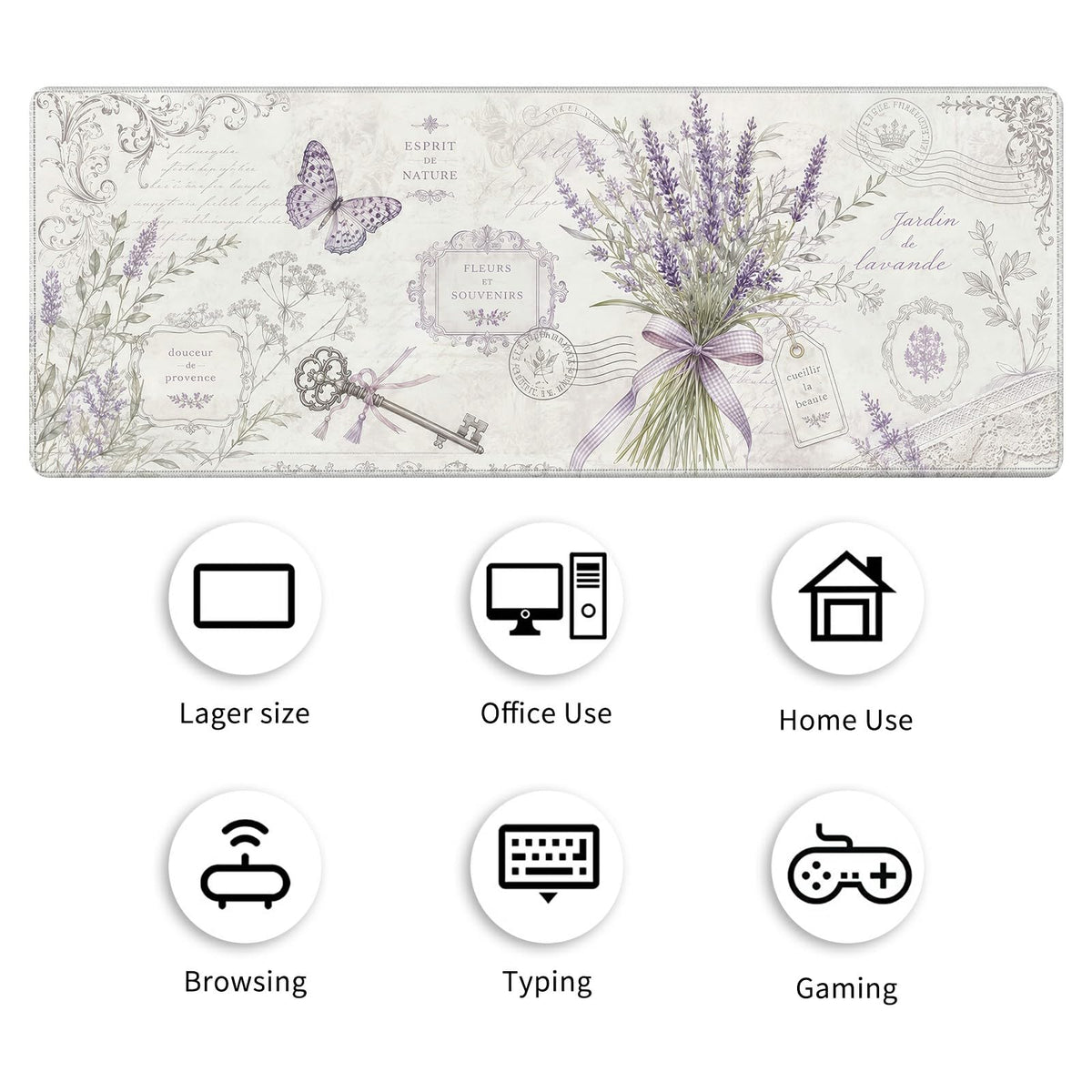 Desk Mat Large Gaming Mouse Pad + Coaster