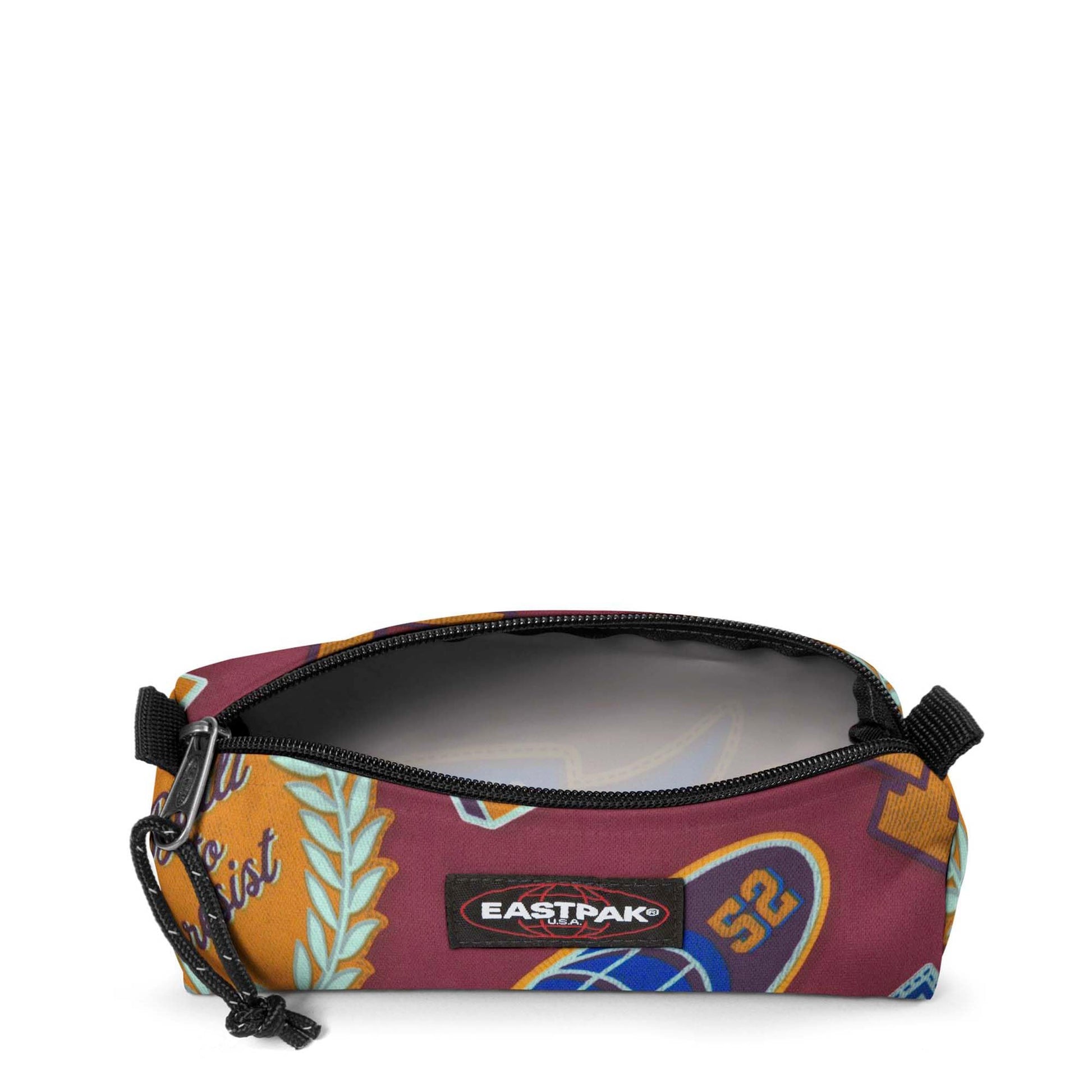 EASTPAK BENCHMARK Single Pencil Case, Clash Burgundy, One Size, BENCHMARK SINGLE