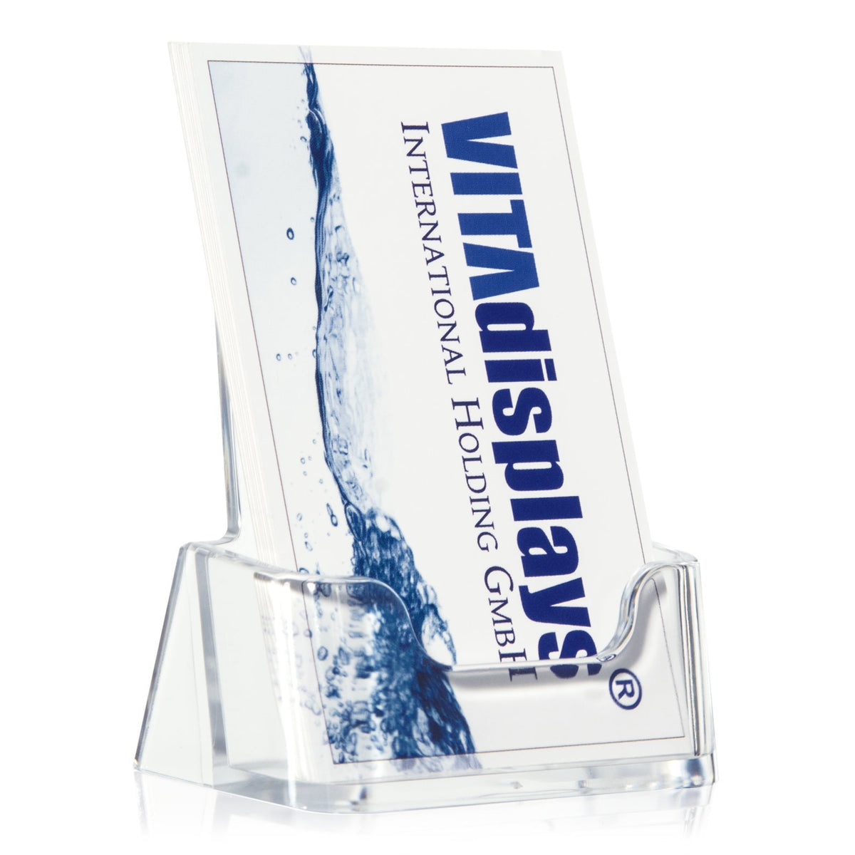 VITAdisplays 10 Pack Clear Portrait Business Card Holder Business Card Holder