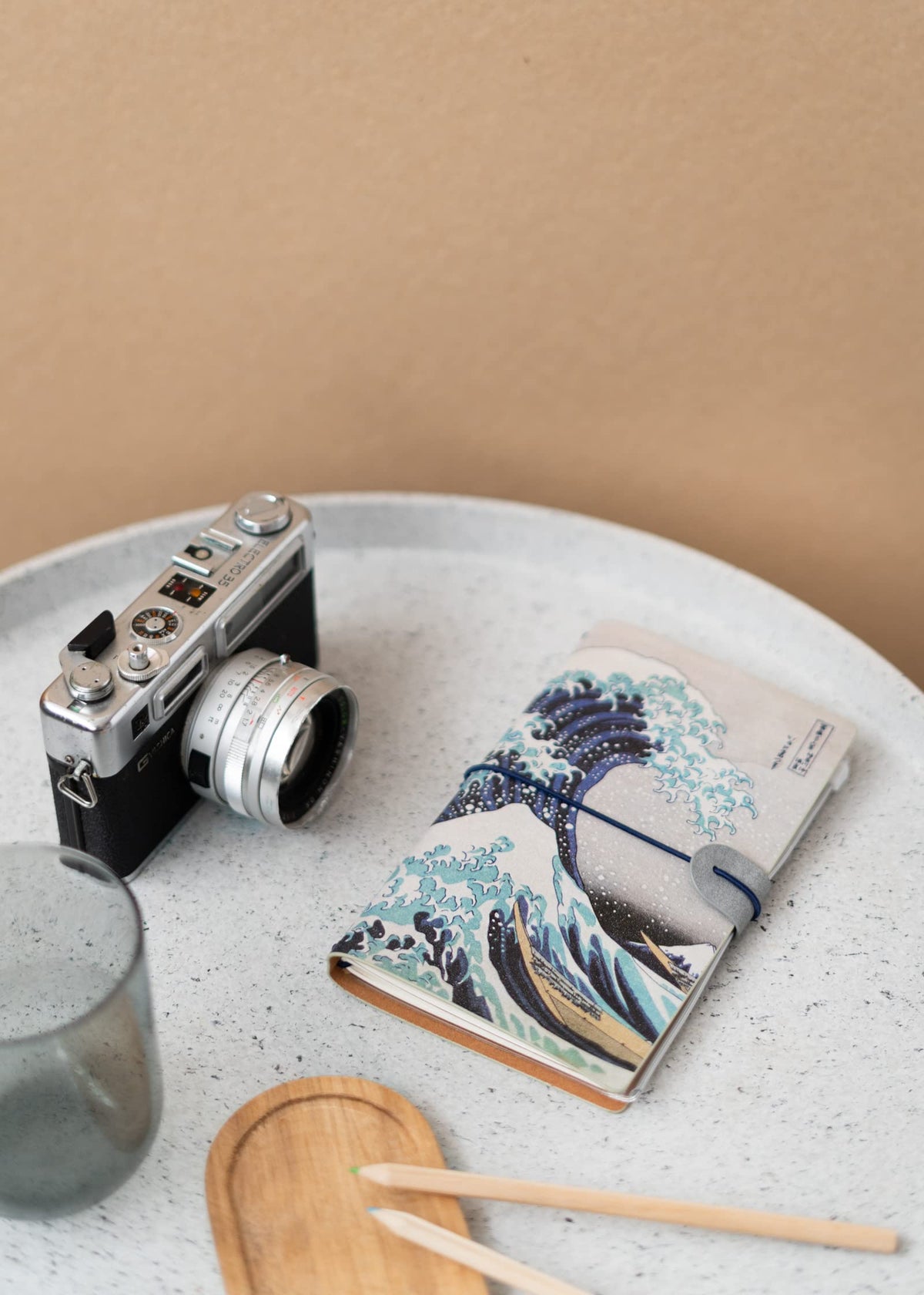 Kokonote Travelers Notebook Japanese Hokusai| Travel Pocket Notebook | Travel Journal For Women |