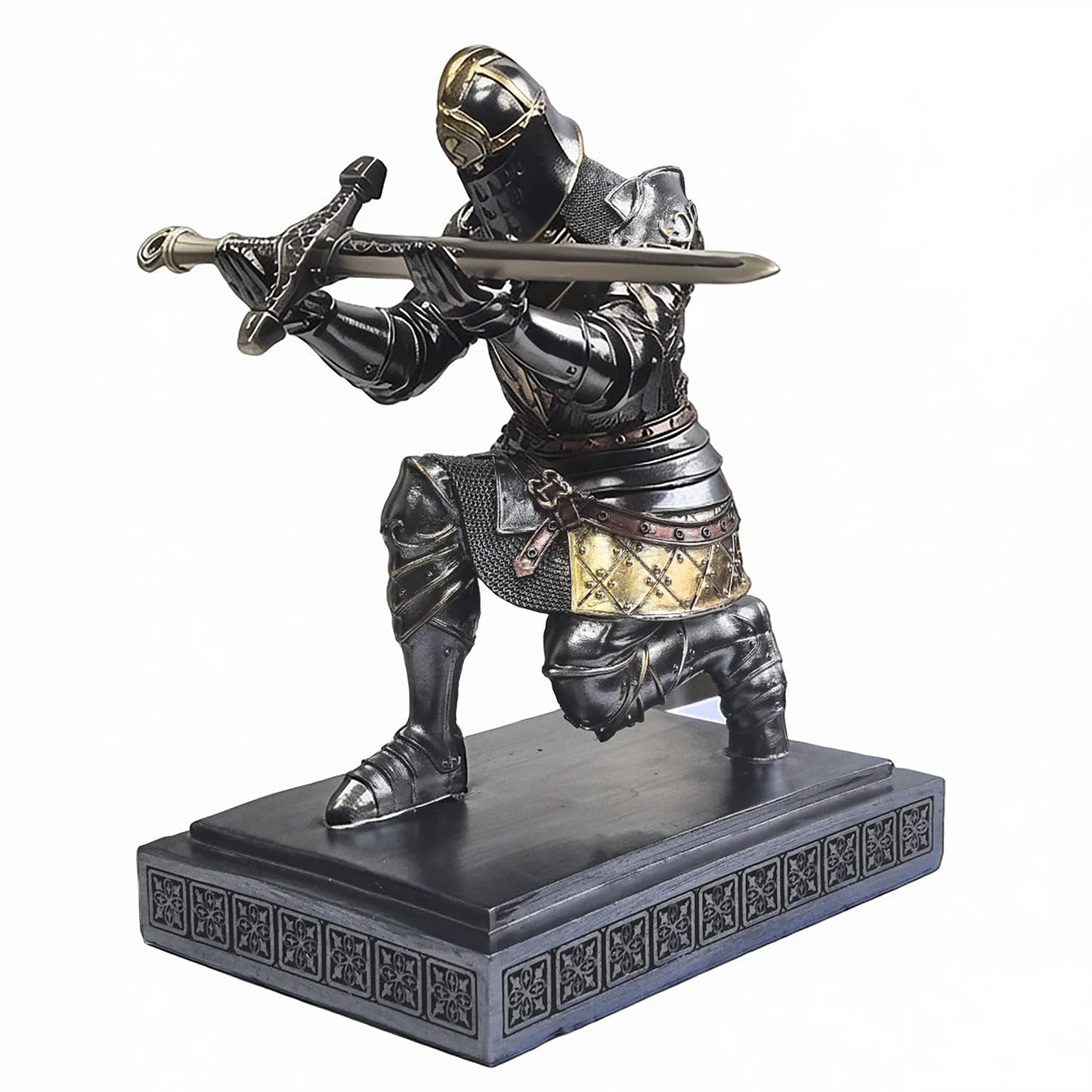 King's Guard Knight Pen Holder with a Letter Opener Desk Organizers Iron