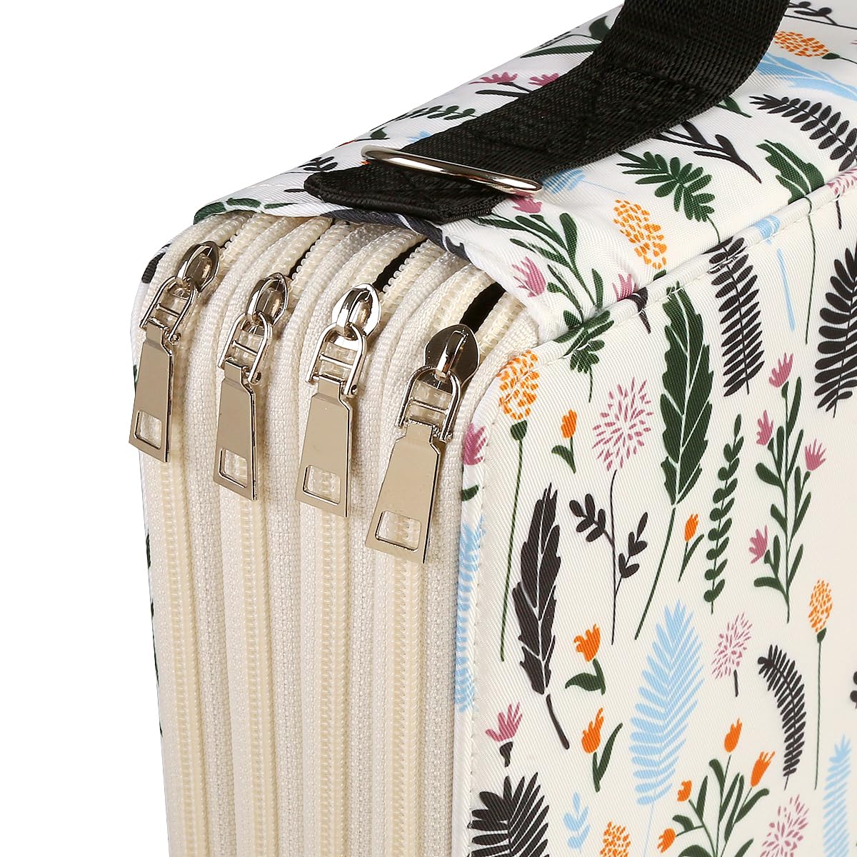Lbxgap 384 Slots Pencil Case, 4-Layer Organizer with Shoulder Strap