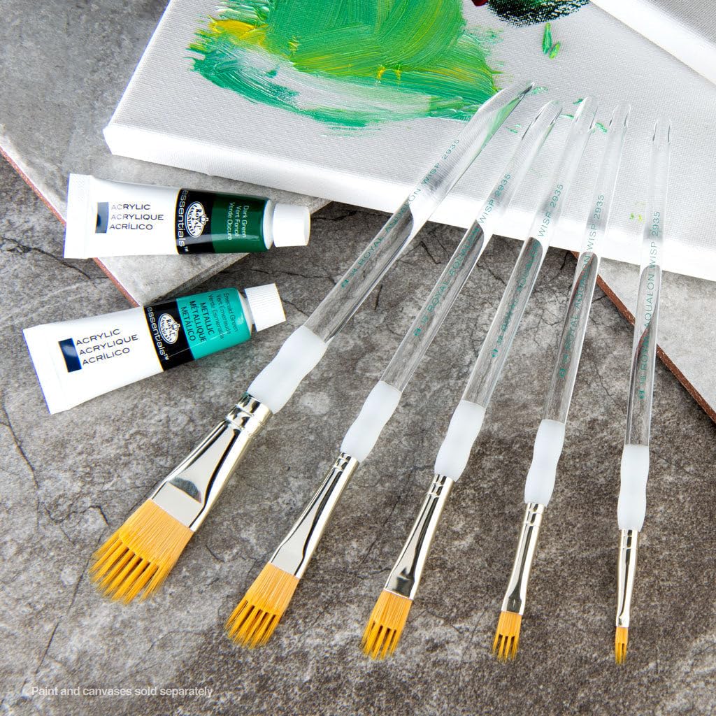 Royal & Langnickel Aqualon Wisp Filbert Artist Brush Set, 5-Piece
