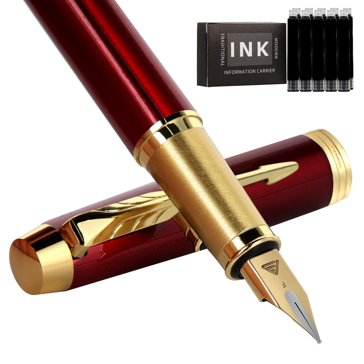 Zalantan Fountain Pen, luxury Fine point smooth writing pens for journaling fancy pen with Gift