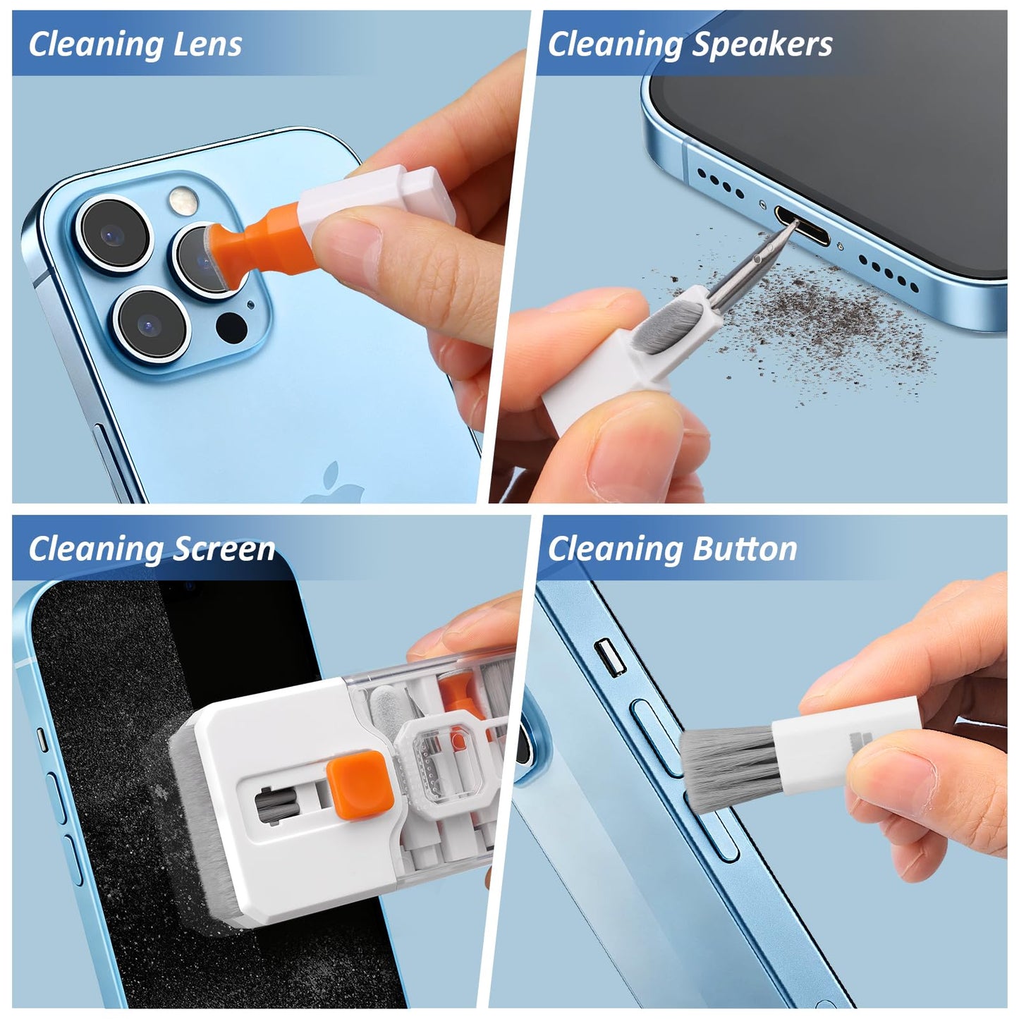 2 Pack Keyboard Cleaner & Laptop Cleaning Kit, All-in-1 for Computer PC