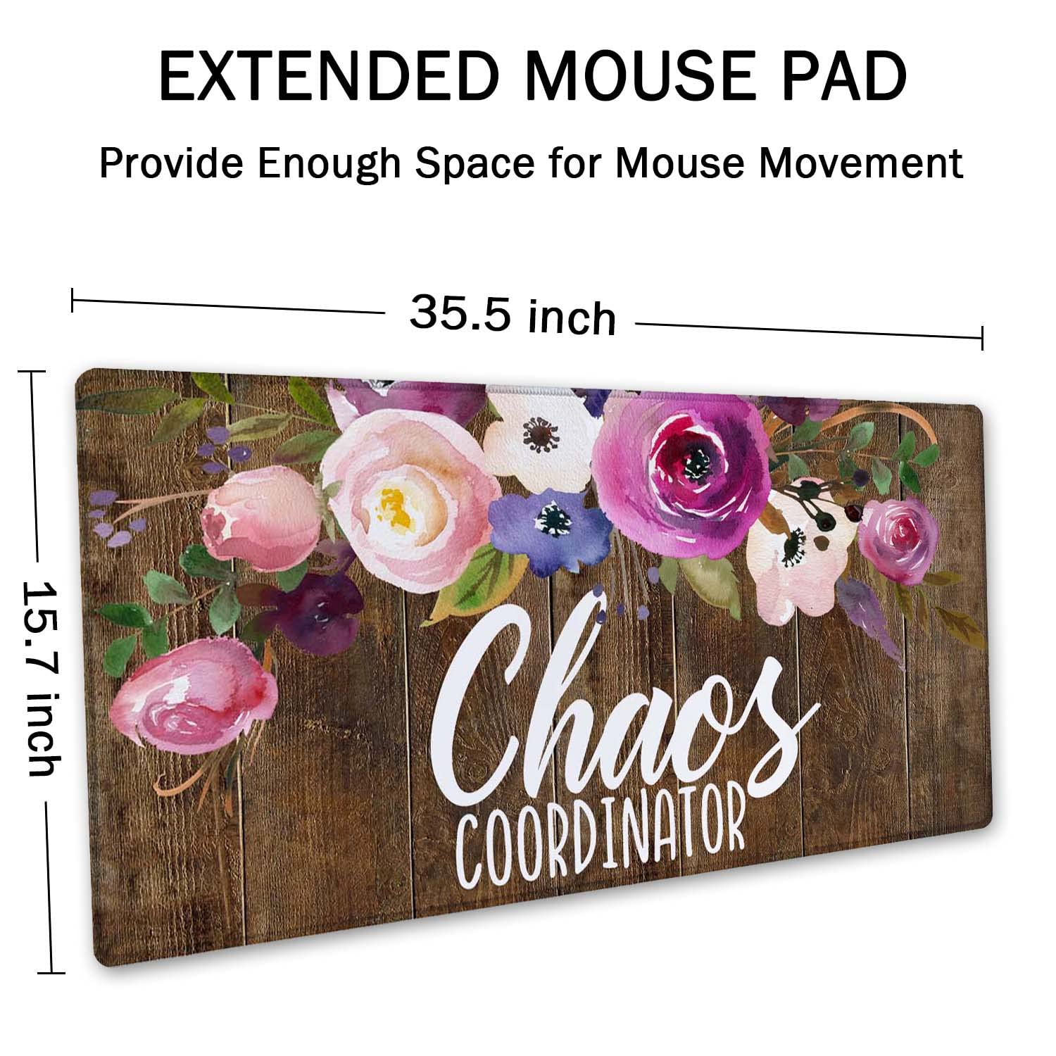 SSOIU Large Mouse Pad, Full Desk XXL Extended Gaming Mouse Pad 35.5" X 15.7", Waterproof Desk Mat