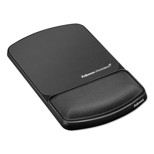 Fellowes MICROBAN Gel Mouse Pad Wrist Support - Graphite (9175101)
