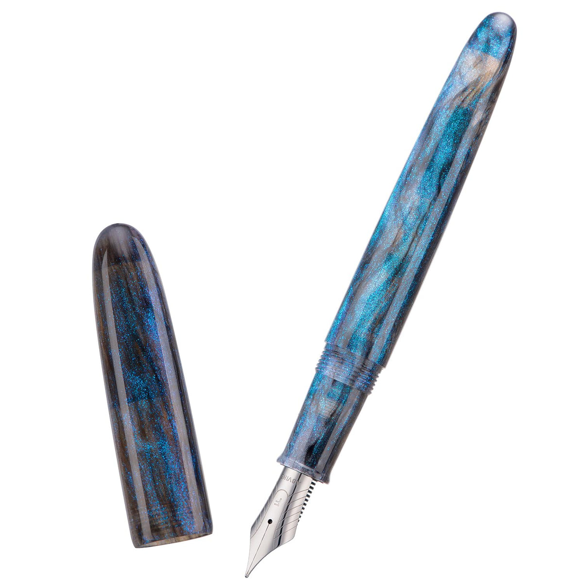 Asvine C80 Fountain Pen #8 Extra Fine Nib Large Handcraft Pen with Converter Pen Box Collection Set