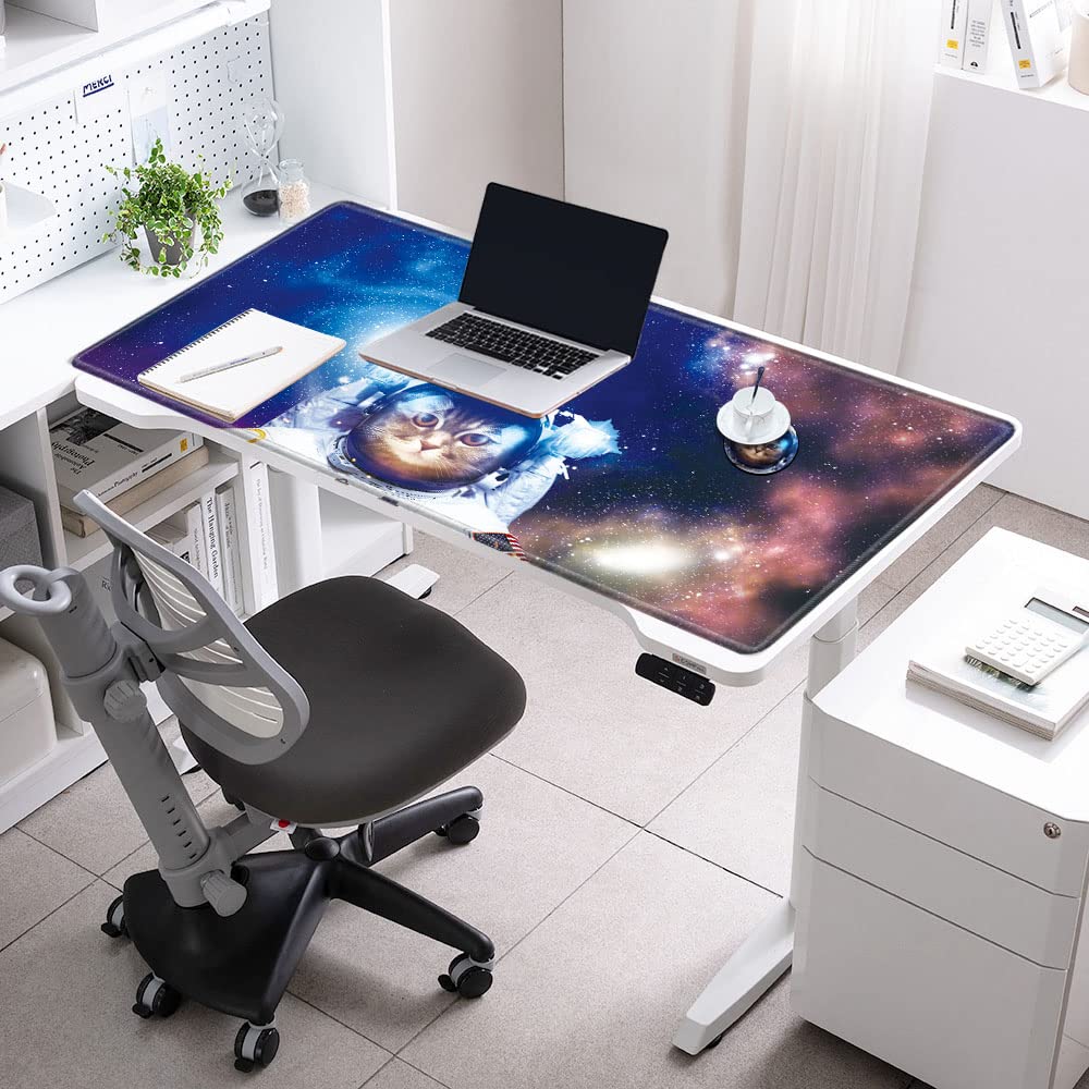 48x24 Mouse Pad Gaming Mousepad 48 Inch Desk Mat Giant Desk Pad Large Computer Mat XXXXL Space Cat