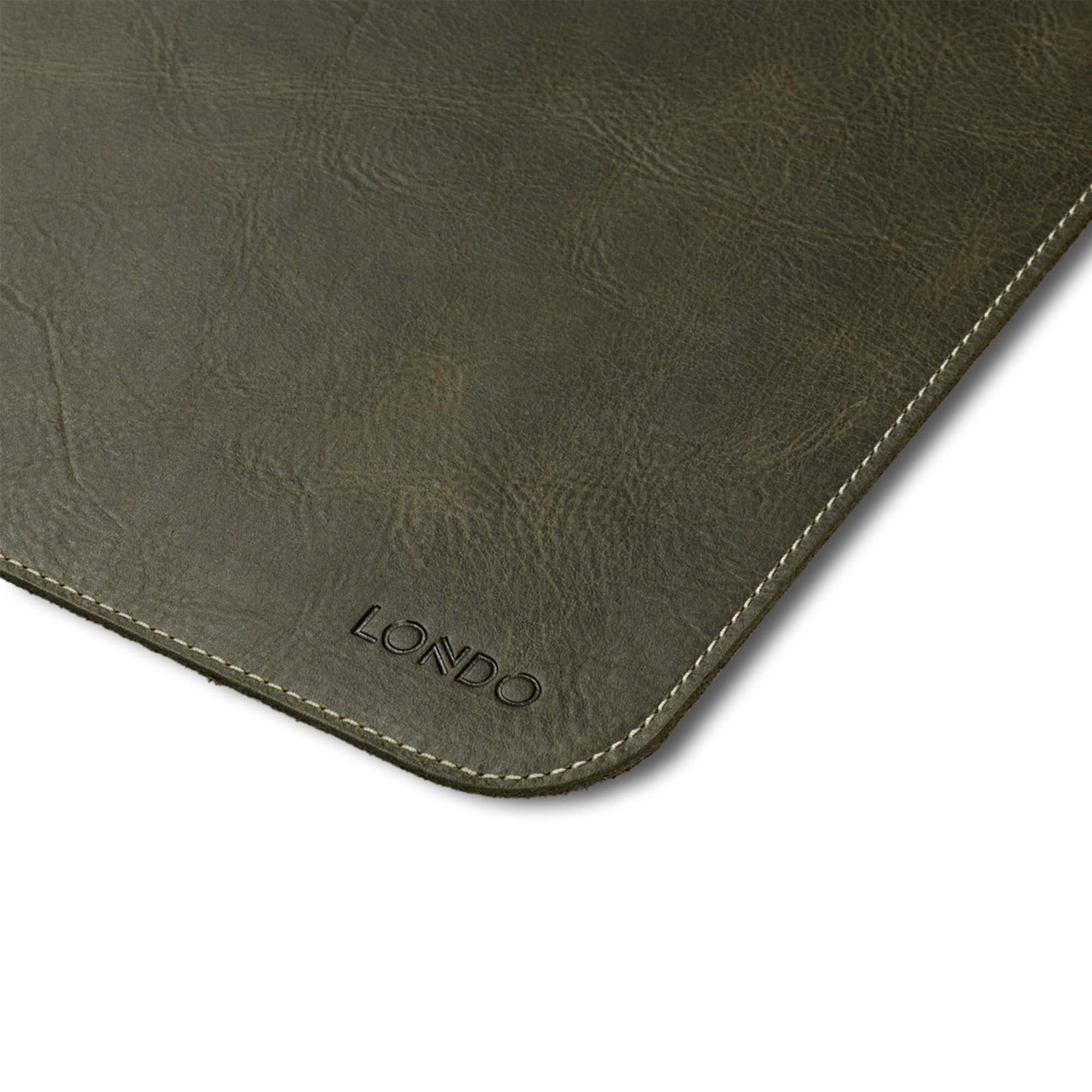 Londo Top Grain Leather Extended Mouse Pad – Large Desk Mat for Office & Gaming, Smooth Writing