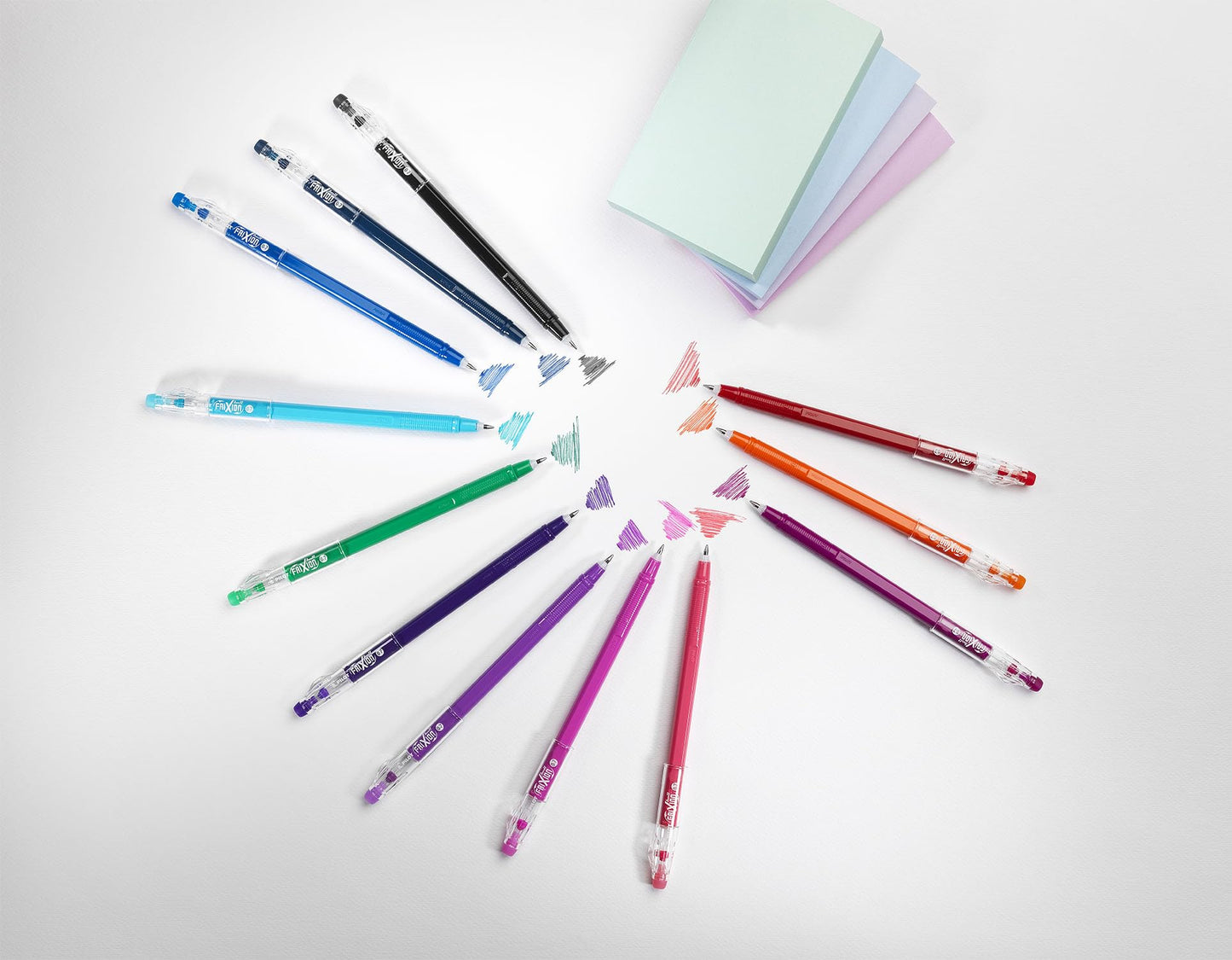 PILOT FriXion Ball Stick 07-0.7mm Nib Tip - Erasable Gel Ink Pens - In Wallet Gift Packaging