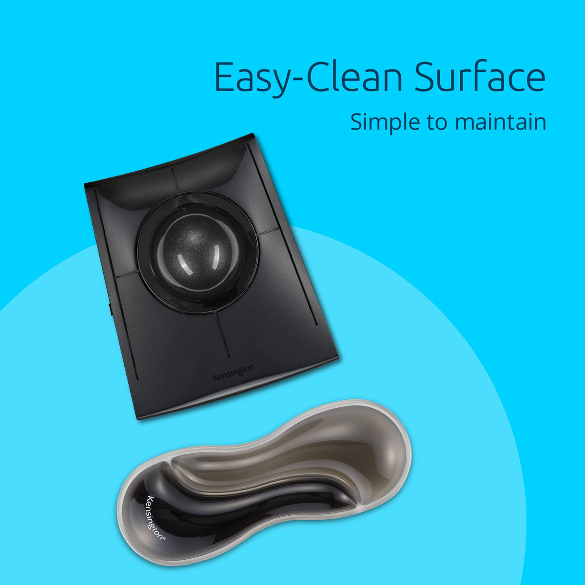 Kensington Slim Duo Gel Mouse Wrist Rest Support Cushion for Low Profile Mice & Trackballs