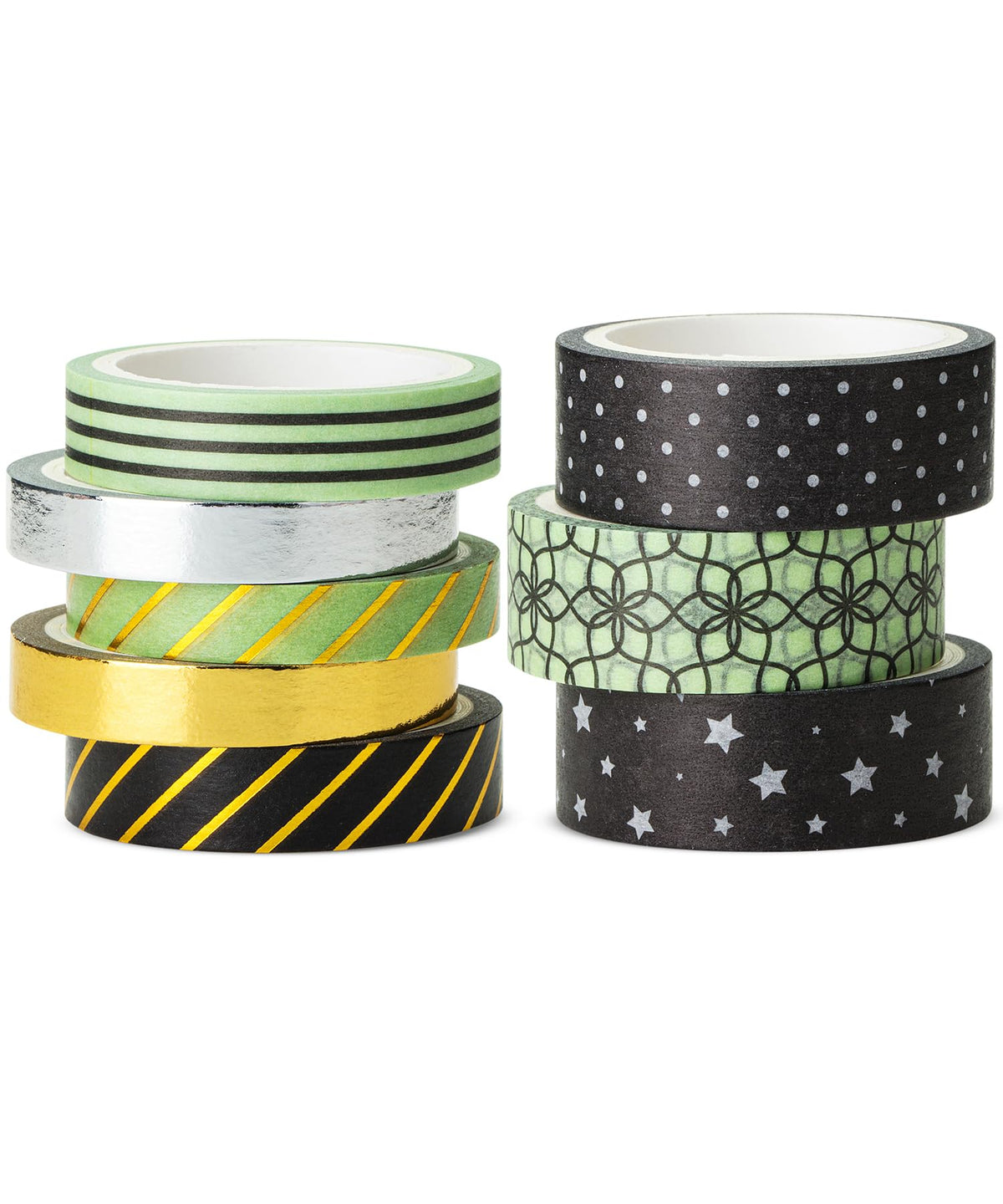 Mr. Pen- Washi Tape Set, 8 Rolls, Assorted Sizes, 5 Yards/Roll