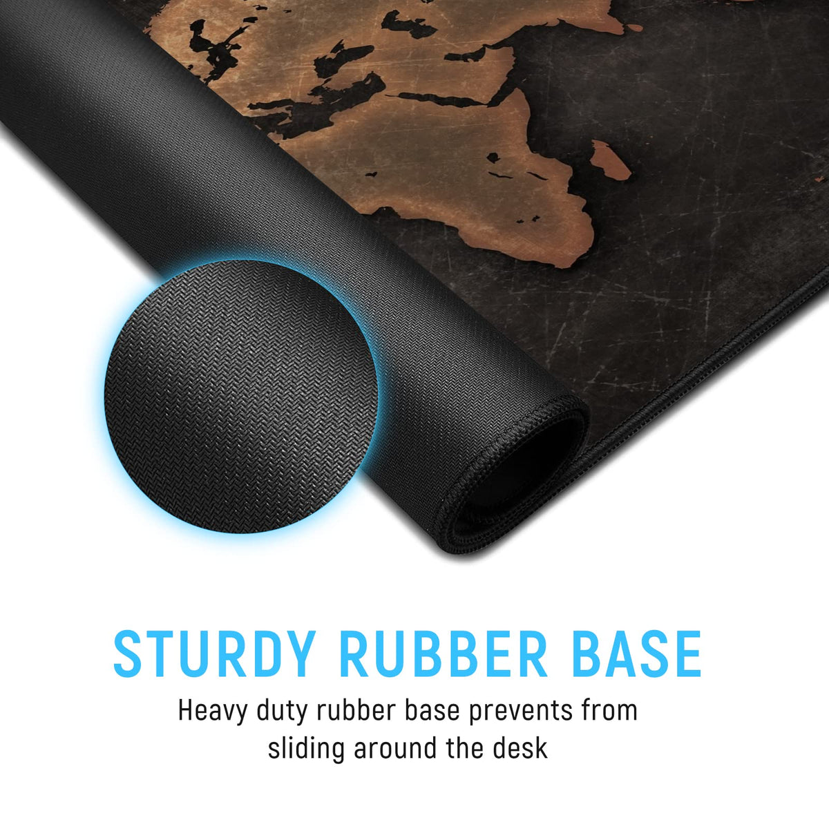 JIALONG Large Gaming Mouse Pad, XXL Desk Mousepad with Stitched Edges, Non-Slip Base Keyboard Pad