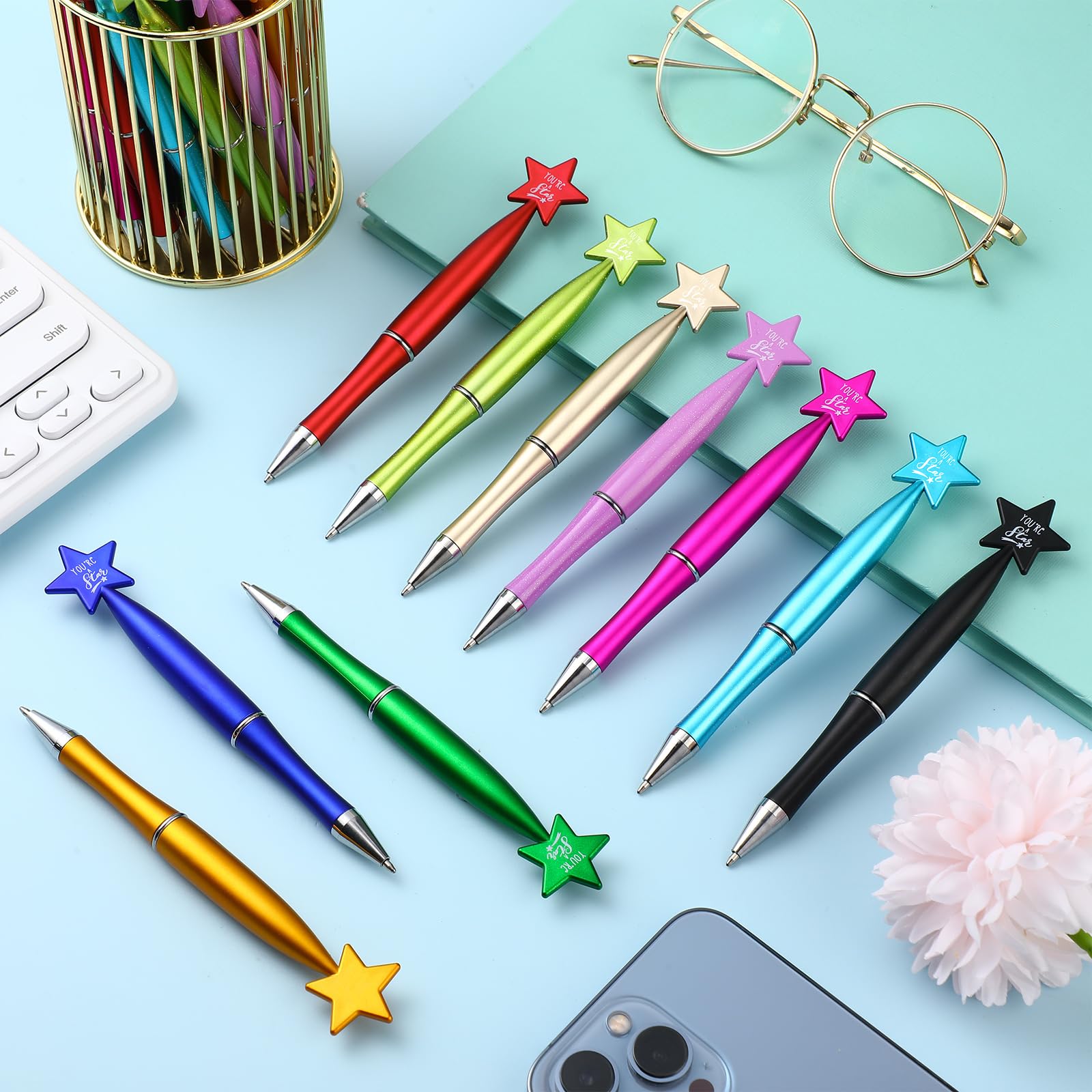 Seajan 80 Pcs Star Pens Bulk You're a Star Ballpoint Gifts