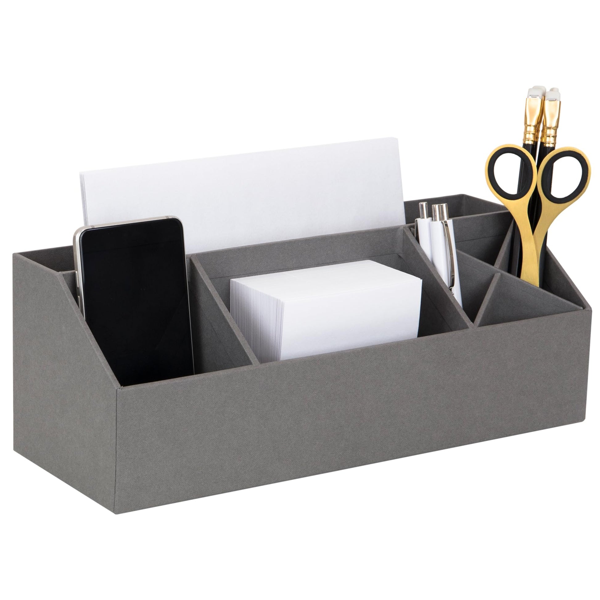 Bigso Elisa Desktop Organizer - Durable Office Desk Organizer with 7 Compartments for Office