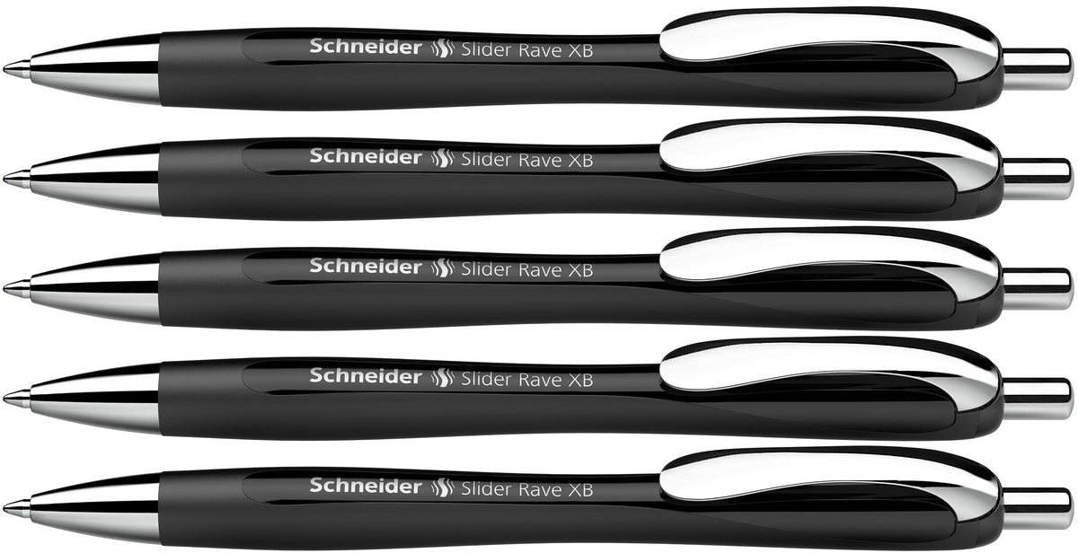 Schneider Slider Rave XB 132511 Ballpoint Pen (Limited Special Edition in Black, Made in Germany)