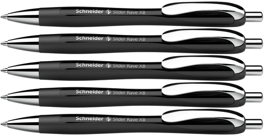 Schneider Slider Rave XB 132511 Ballpoint Pen (Limited Special Edition in Black, Made in Germany)