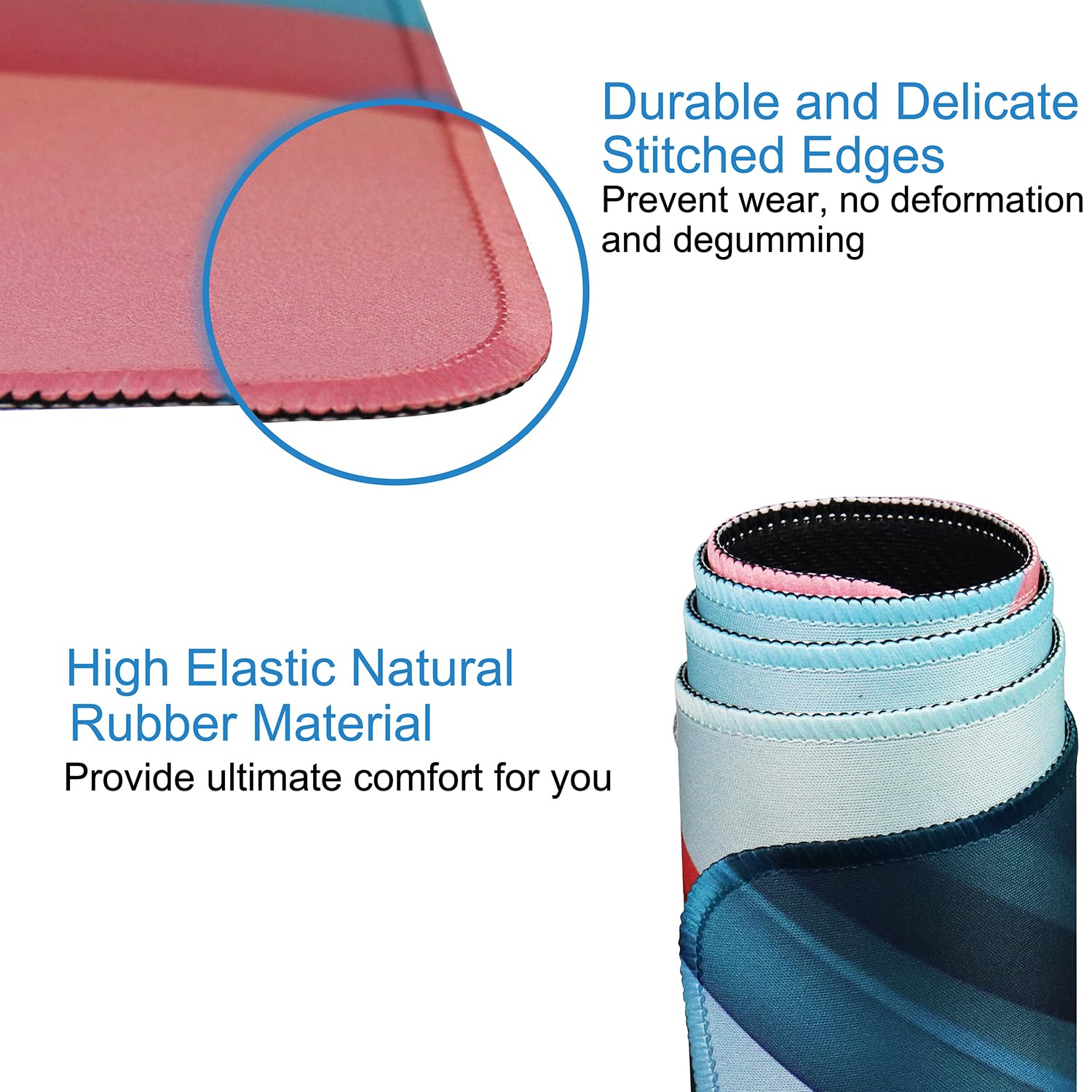 Extra Large Gaming Mouse Pad, Waterproof Mousepad with Stitched Edges