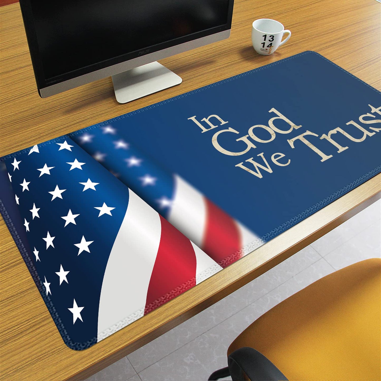Meffort Inc Extended XXL Mouse Pad Thick Water Resistance Desk Mat with Non-Slip Rubber Pad for