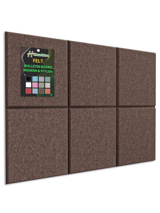 Hsurbtra Cork Board for Wall 24 x 18 Inch, 6 Pack Felt Bulletin Notice Board with Pushpins for