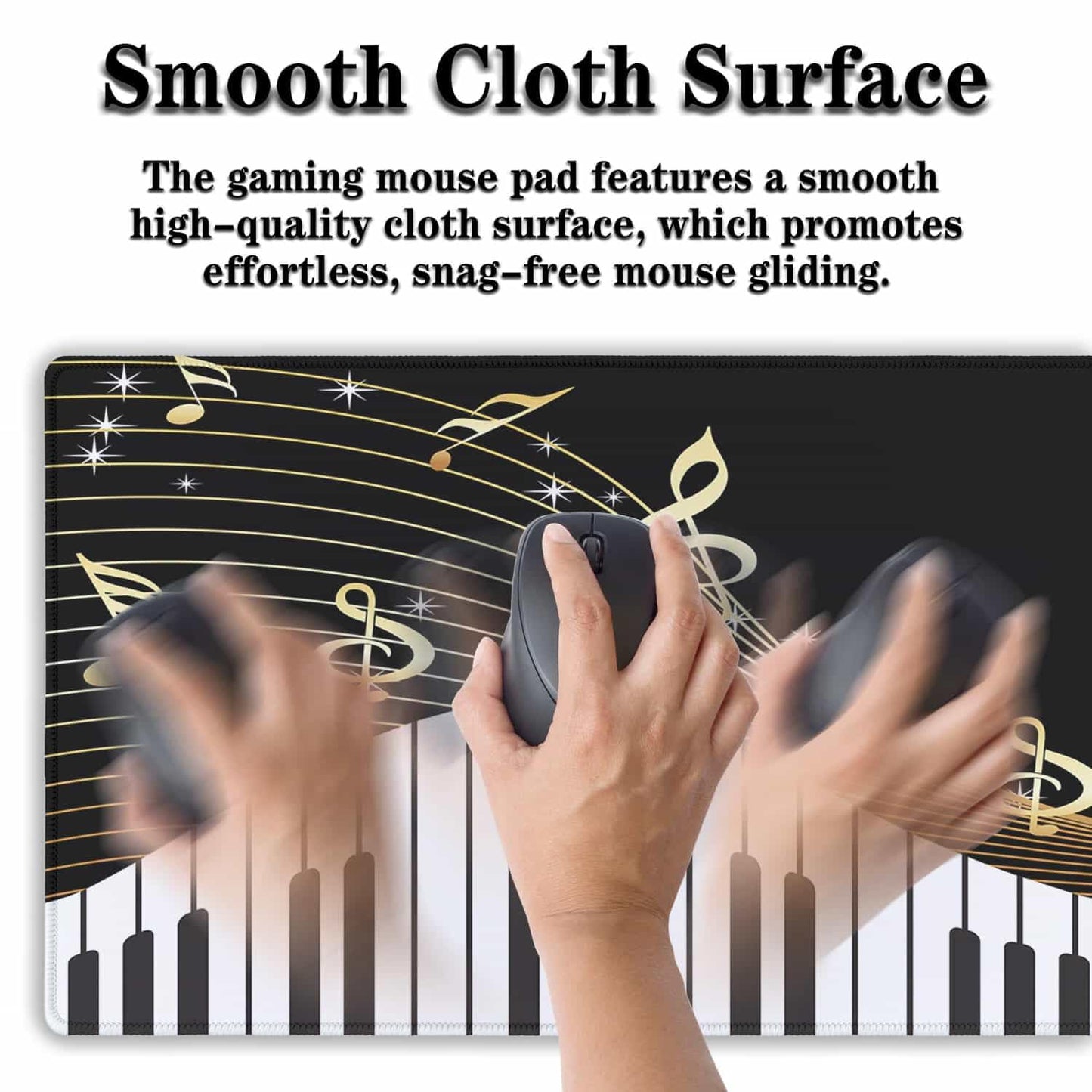 Samgula Large Mousepad Music Notes Keyboard Pad Large Gaming Mouse Pads XXL Mouse Pad Gaming