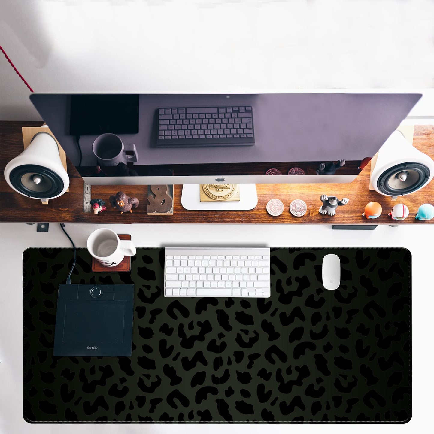 Deokke Extended Large Computer Gaming Mouse Pad Desk Mat(31.5×15.7 in),Desk Pad with Non-Slip Base