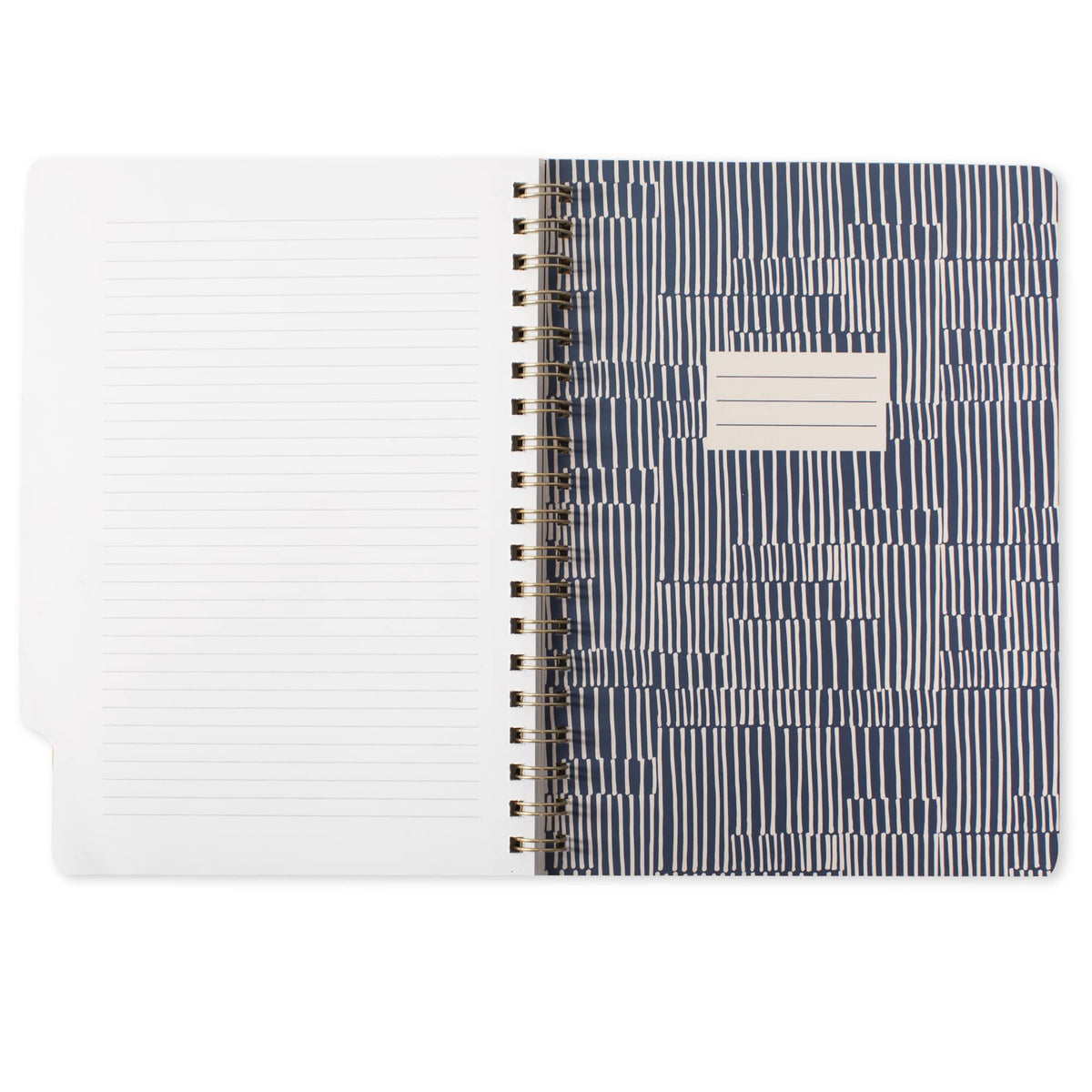 Fringe Studio Large Tab Notebook,"Tribal Lines", Flexible Paperback Cover, College Ruled, 5