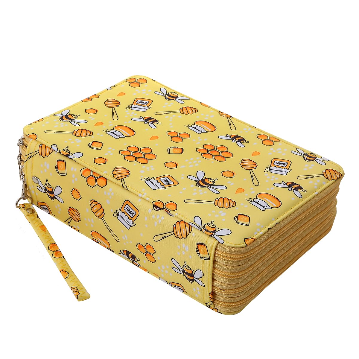 Lbxgap 216 Slots Pencil Case Organizer w/Removal Handle Strap
