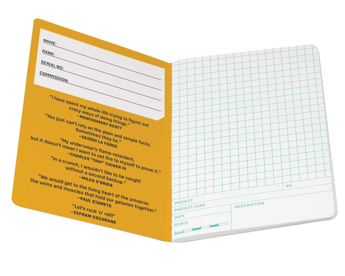 Star Trek Engineering Notebook - Passport Sized Mini Notebook