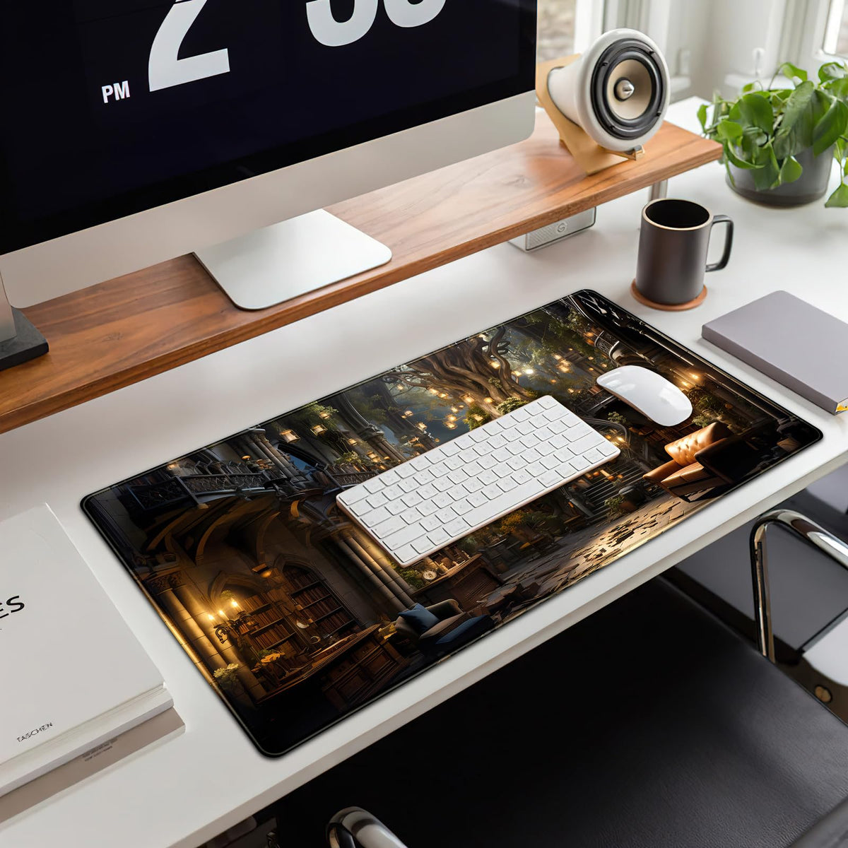 Vintage Aesthetic Desk Mat Adventure Extended Mouse Pad Large Gaming Mousepad XXL Dark Academia