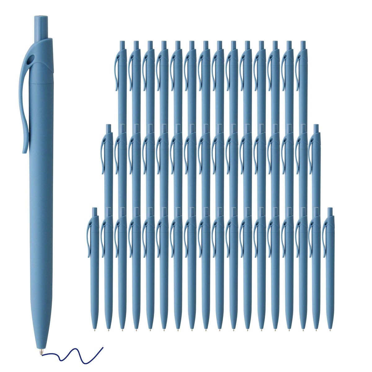 deegtran Pens Bulk, 50 Pack No Bleed Click Pens, Wholesale Retractable Ballpoint Pens, Pen Medium