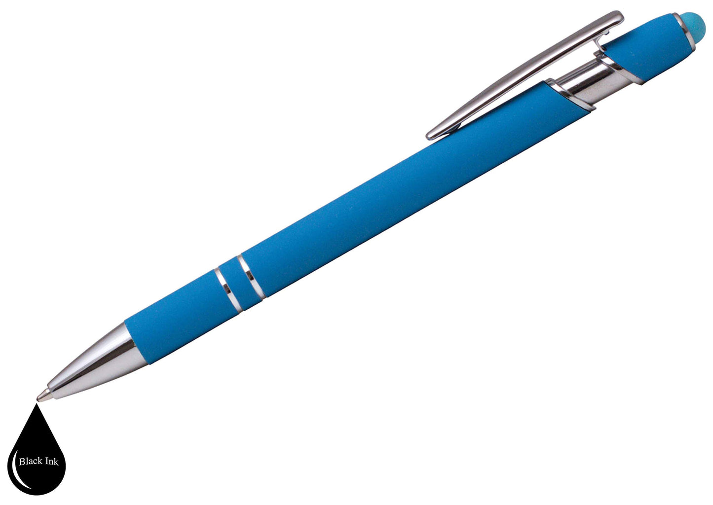 Express Pencils Rubberized Soft Touch | Burst of Color | Ballpoint Pen with Stylus Tip a stylish