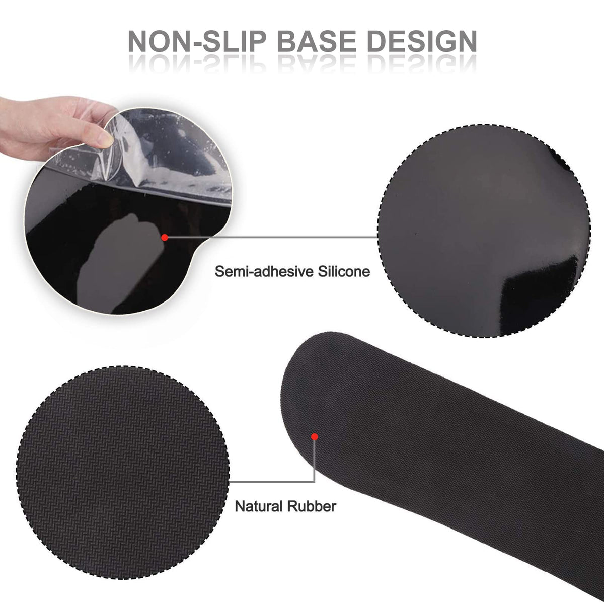 ArtSo Mouse Pad Keyboard Wrist Rest Support Ergonomic, Upgraded Cushion Mousepad Gel Memory Foam