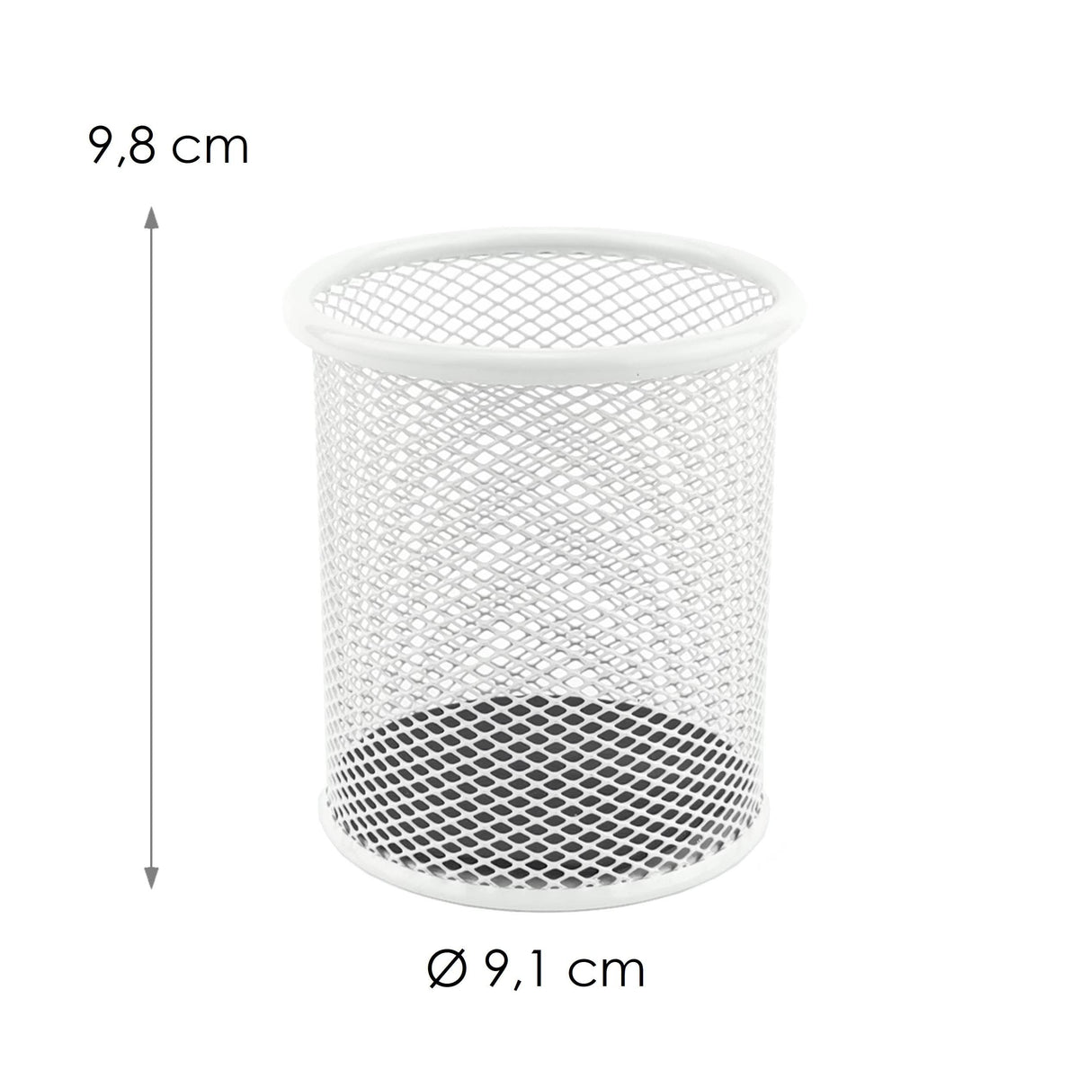 LEVIATAN Metal Pen Holder Multifunctional Diameter 91 mm Cup for Ballpoint Pen Pearl Colours